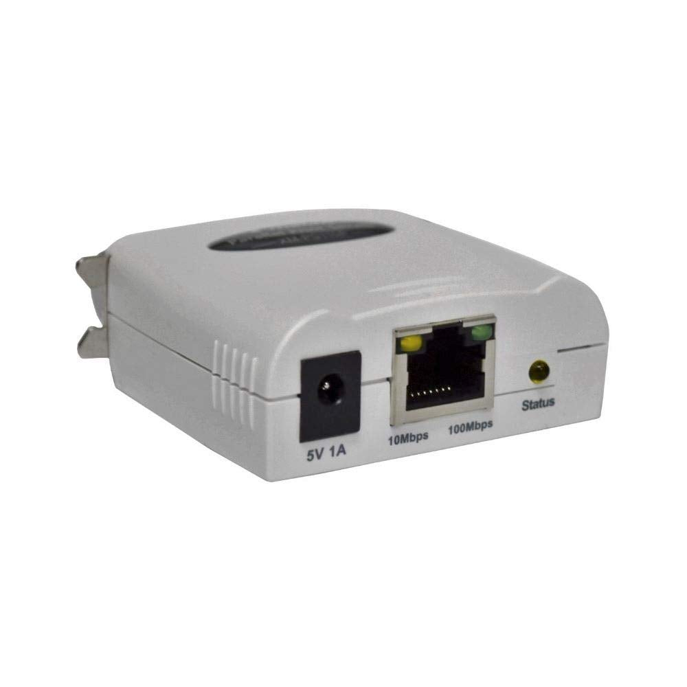 X-MEDIA XM-PS110P 1-Port 10/100Mbps Fast Ethernet Parallel Print Server | Parallel Centronics Port Network Print Server