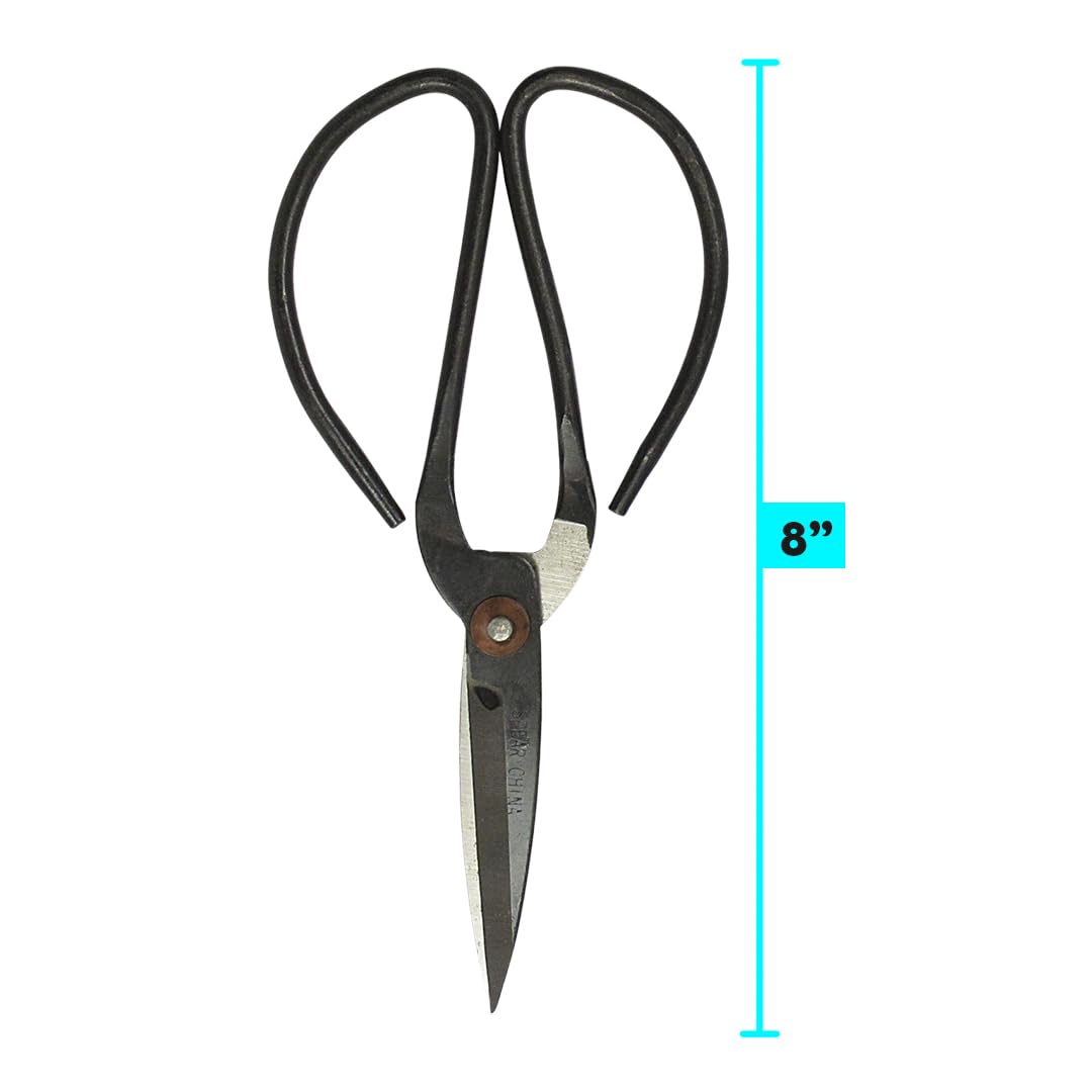 SE Chinese Scissors with Super Sharp Edges Suitable for Embroidery, sewing, Craft, Art Work, and Everyday Usage (8-6-4-Inch Bundle)