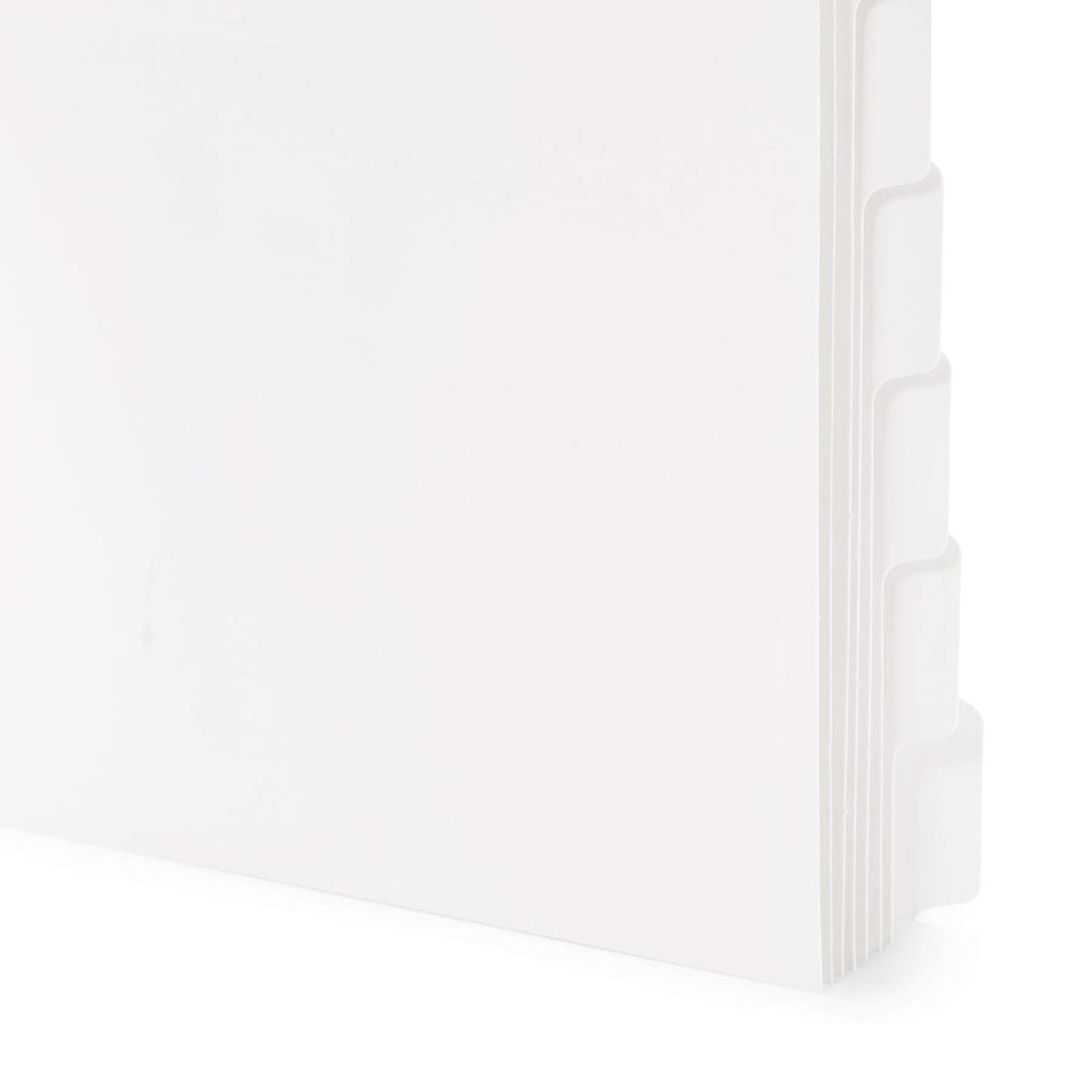 Blue Summit 8 Tab Dividers for 3 Ring Binder, Reinforced Edge, 1/8 Cut, Letter Size, Binder Dividers 8 Tab Bulk for Notebooks, White Index Divider, 12 Sets, 96 Pack