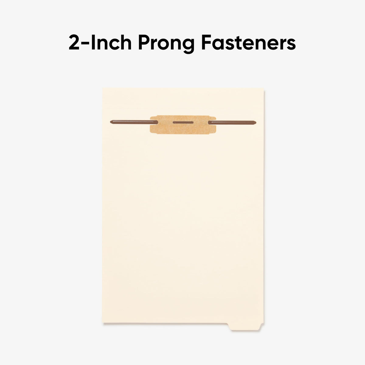 Smead Stackable Folder Divider with Fastener, Bottom 1/5-Cut Tab, Letter Size, Manila, 25 per Box (35599)