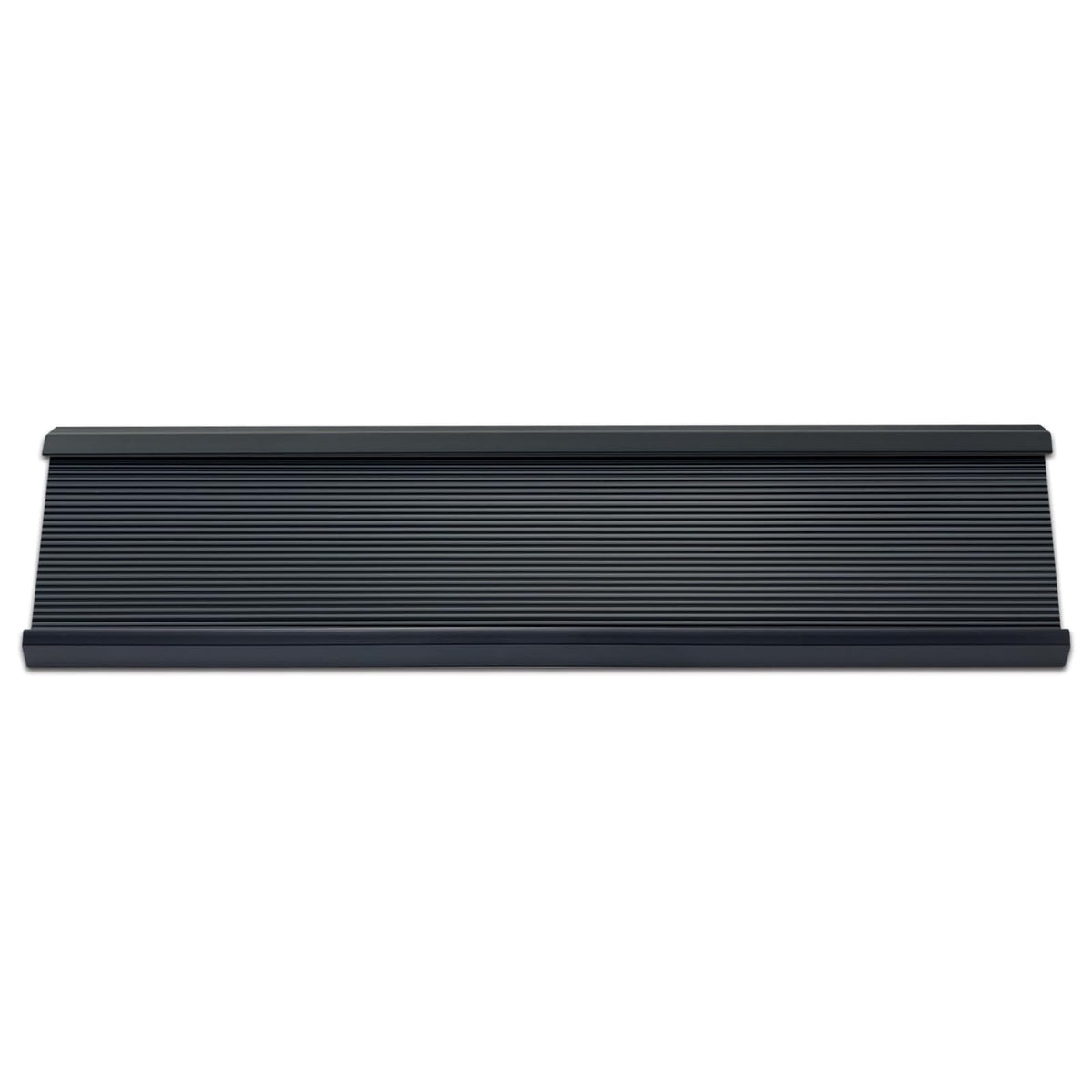10 Pack 2" x 10" Aluminum Desk Name Plate Holder, Office Name Plate Holder for Desks, Desk Sign Holder for Office Conference, Meeting Room or Other Business Event (Black)