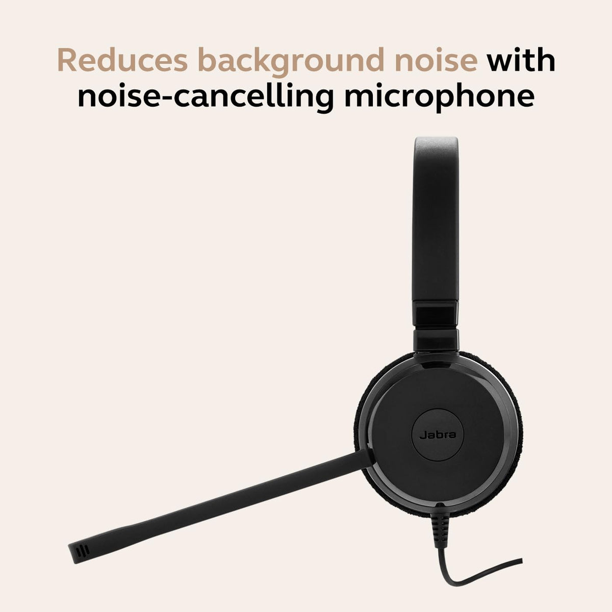 Jabra Evolve 20 Wired Headset (2025 Edition) - Dual-Ear Set for Office and Work from Home - Call Control - All Platforms - USB-C/A Connectivity - Black