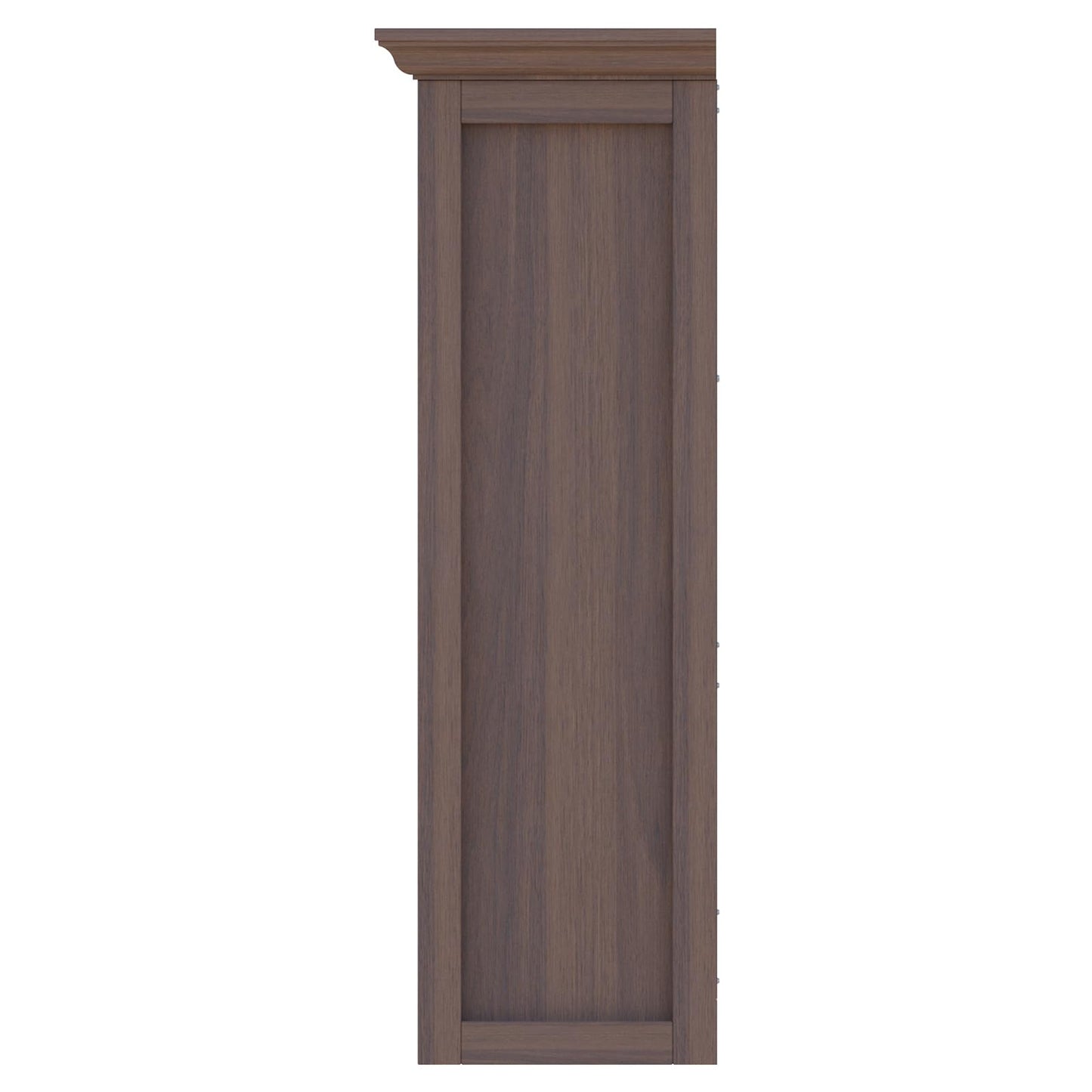OSCHF Cube Shelf Bookcase with Base - Wooden 3 Tiers Floor Standing Low Storage Cabinet for Home and Office, 9-Cube Lattice Bookshelf, Walnut