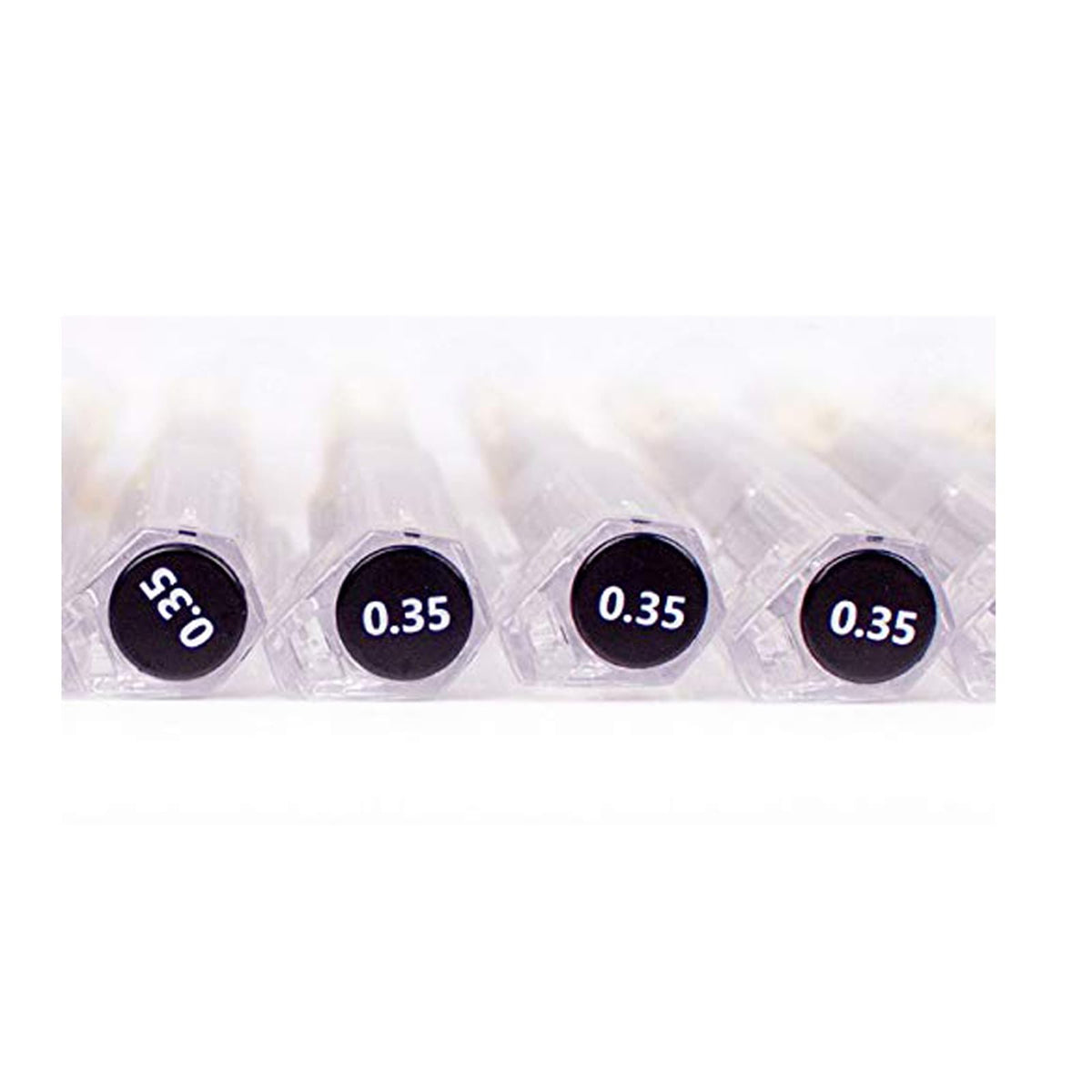 BEMLP Gel Ink Pen Extra Fine Point Pens Ballpoint Pen 0.35mm Black for Japanese Office School Stationery Supply 12 Pieces