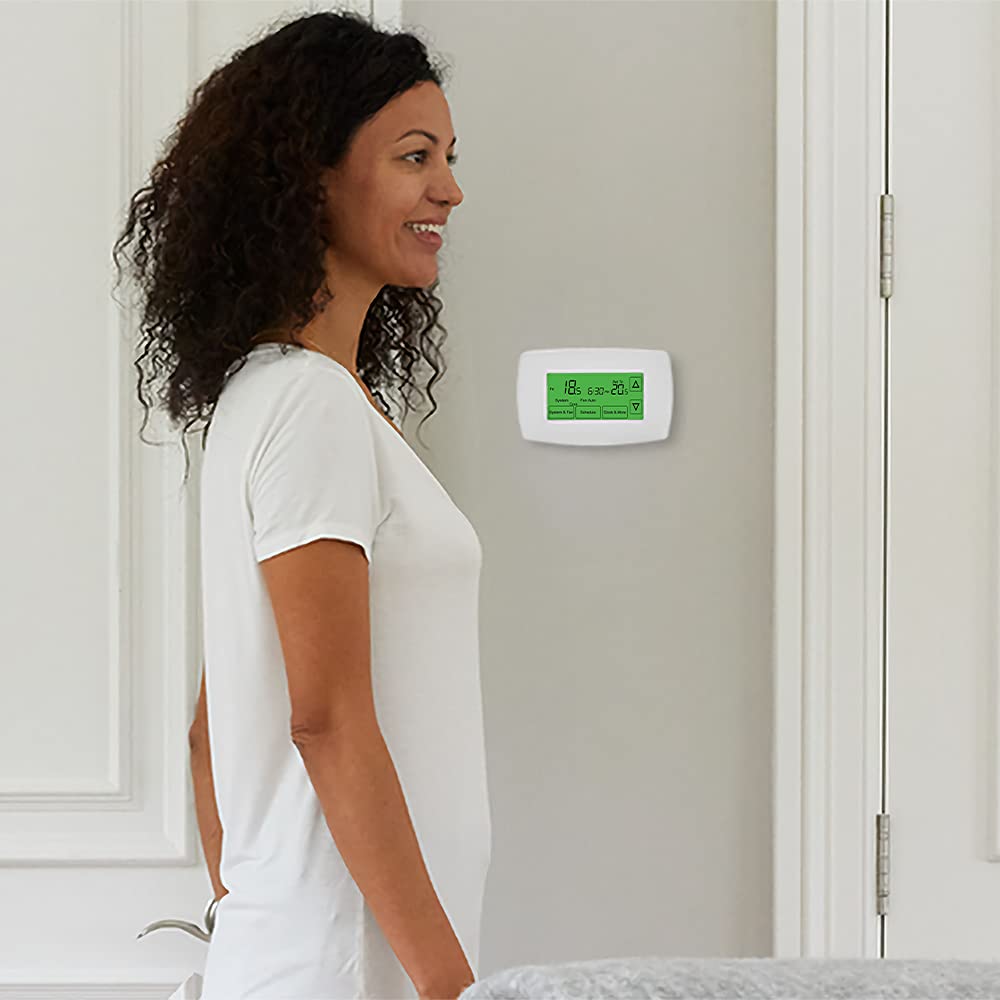 Honeywell Home RTH7600D 7-Day Programmable Touchscreen Thermostat, White