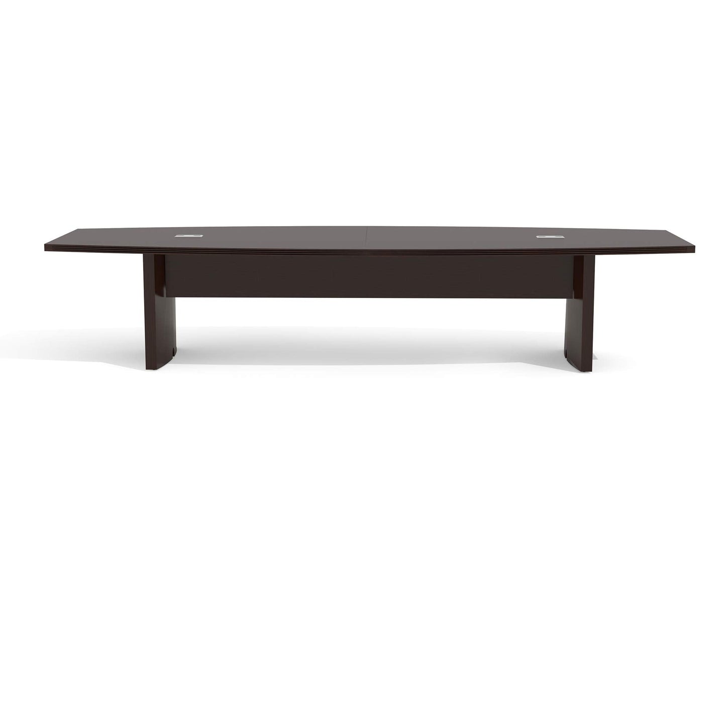 Safco Aberdeen 12 ft Conference Table, Contemporary Laminate, for Modern Business and Meeting Rooms, Mocha