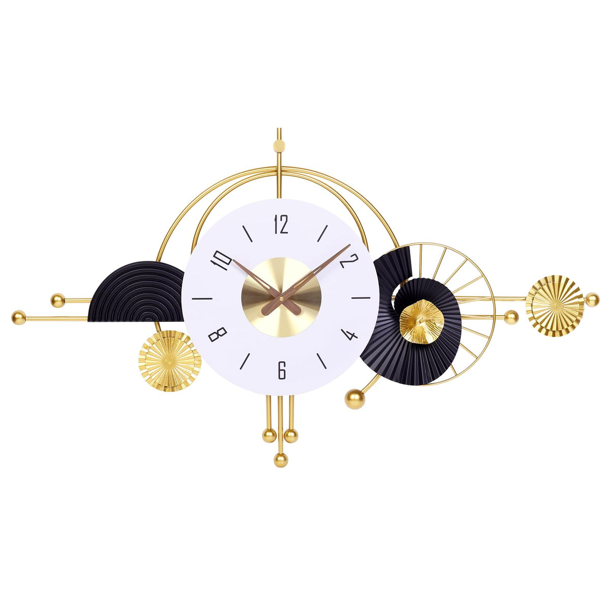 AXAORIRA Ideal Housewarming Gift: 38x22 Inch Modern Decorative Wall Clock, Battery Operated Silent Non-Ticking Large Analog Clocks for Living Room, Bedroom, Office, Entryway