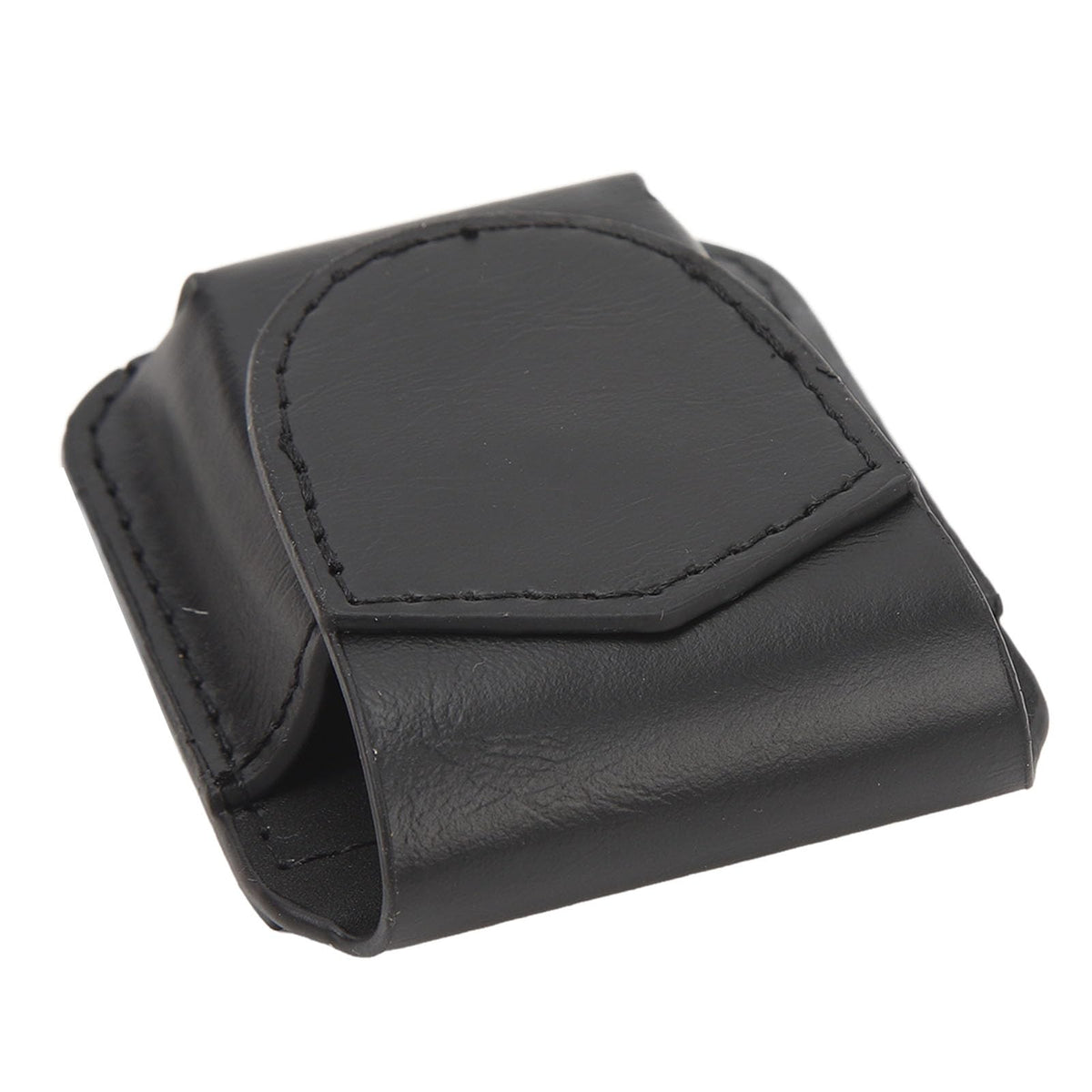 Lighter Pouch Belt Loop PU Holder Scratch Soft Lining Magnetic Buckle Lighter Waist Case Outdoor Travel (Black)