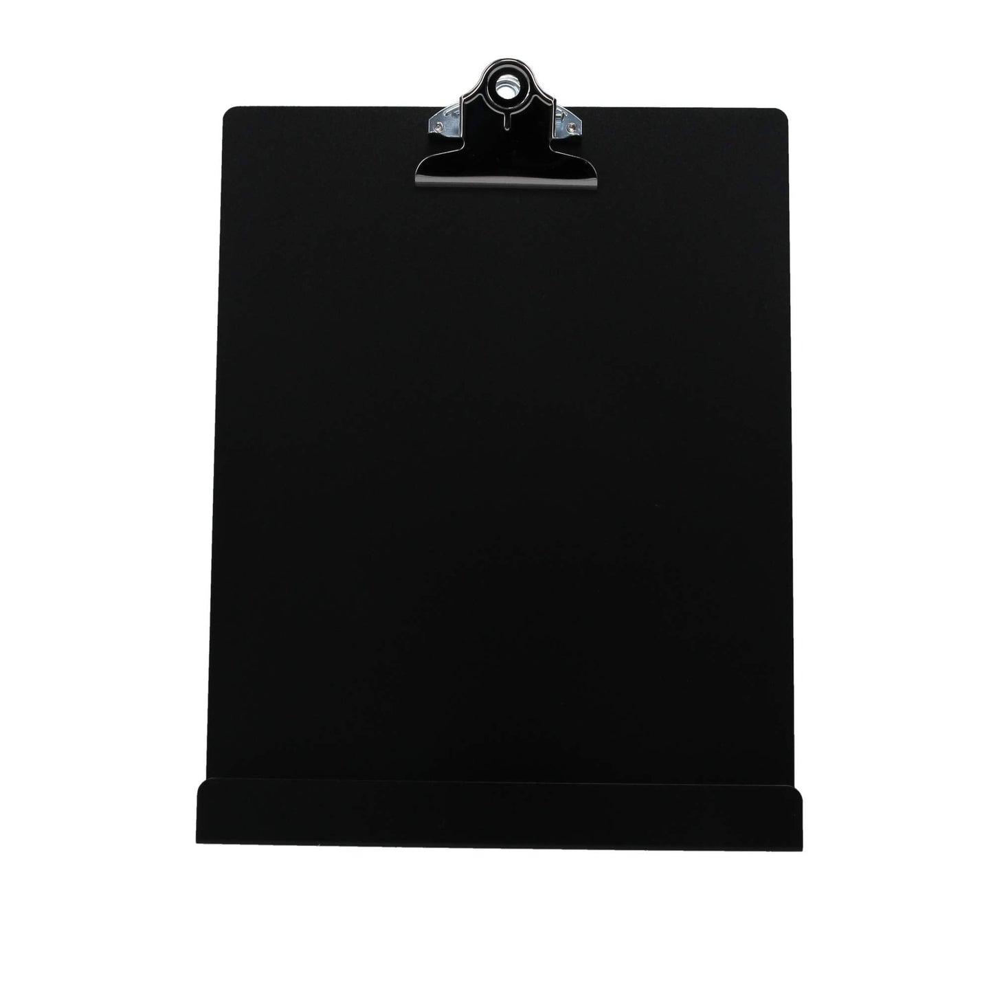 Saunders Free Standing Clipboard & Tablet Stand - Durable Black Recycled Aluminum Desktop Document Holder for Office, Teachers & Students - 1" Clip Holds 8.5x11 Letter Size Sheets, Lightweight