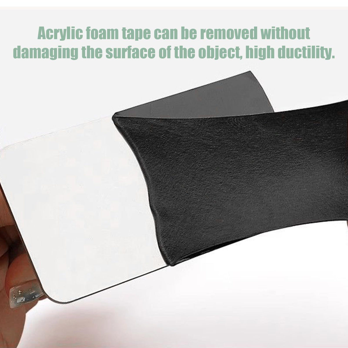 Czuibbou Double Sided Tape, Extra Strong Adhesion, 36.5ft Length, 0.4in Width, Waterproof and High Temperature Resistant for Automotive, Home Decoration, Office Decoration