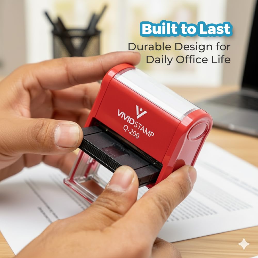 DO NOT Pay Charged to Credit Card Self Inking Rubber Stamp (Red Ink) - Large