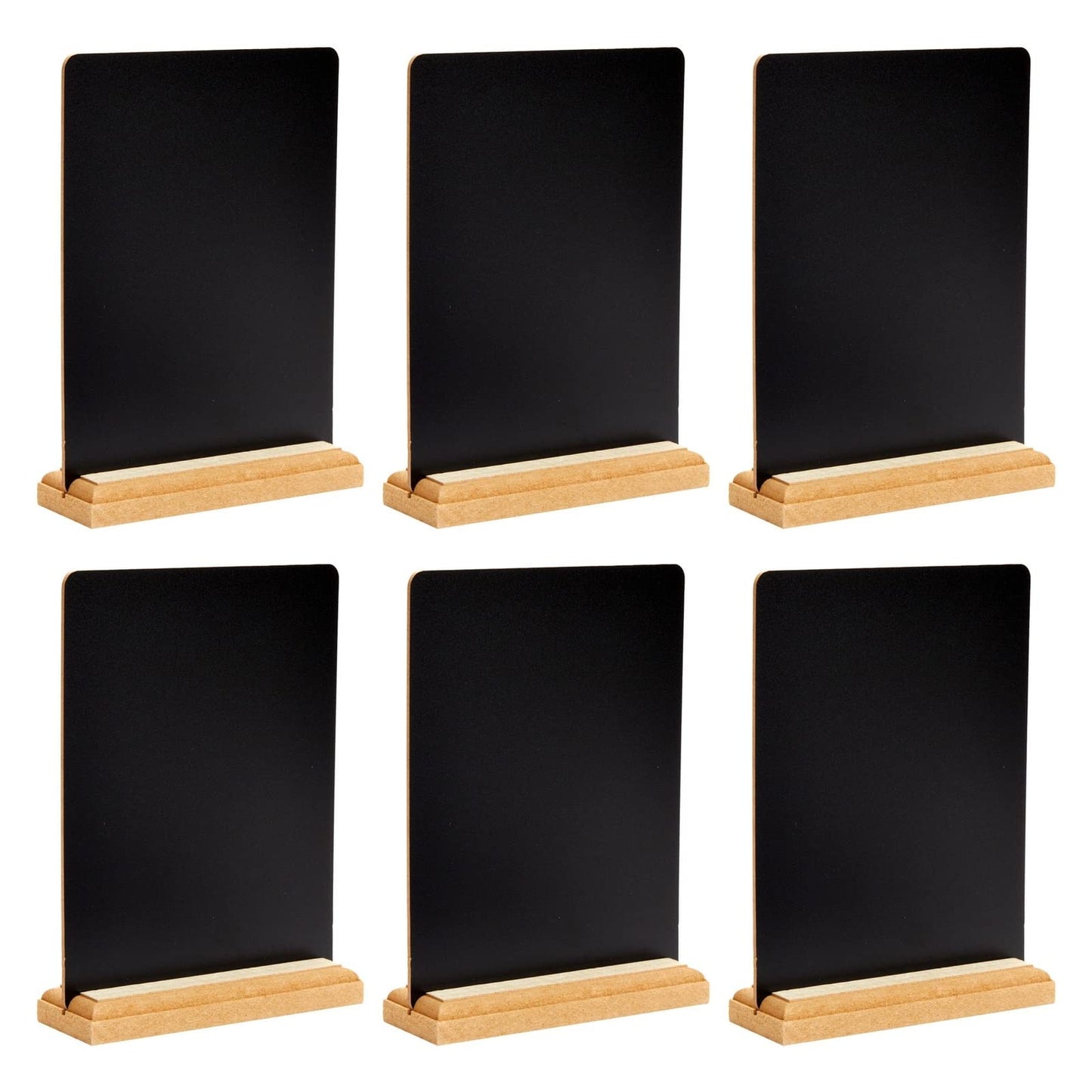 6 Pack Mini Chalkboard Signs with Stand for Table Decorations, Restaurant Food Display, Message Boards, Small Business, Wedding, Banquet, Coffee Shop (6 x 8 Inches)
