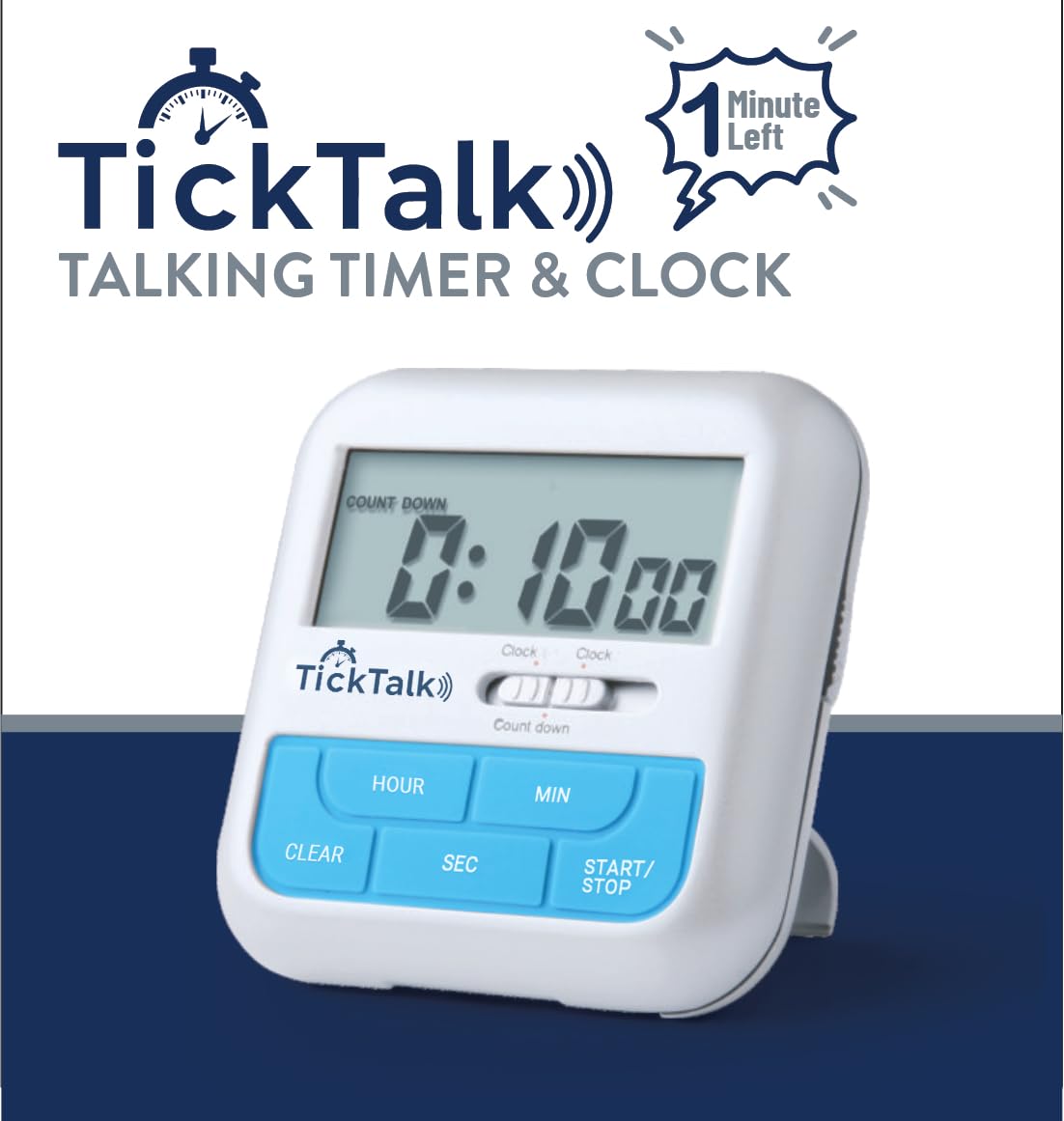 Talking Timer for Kids/Adults, Visual Timer for Kids Alternative, Voice Countdown Announcements Every Hour/10 Min/1 Min | Children, Cooking, Adults, Workouts, Classroom, lab, ADHD, Time Management