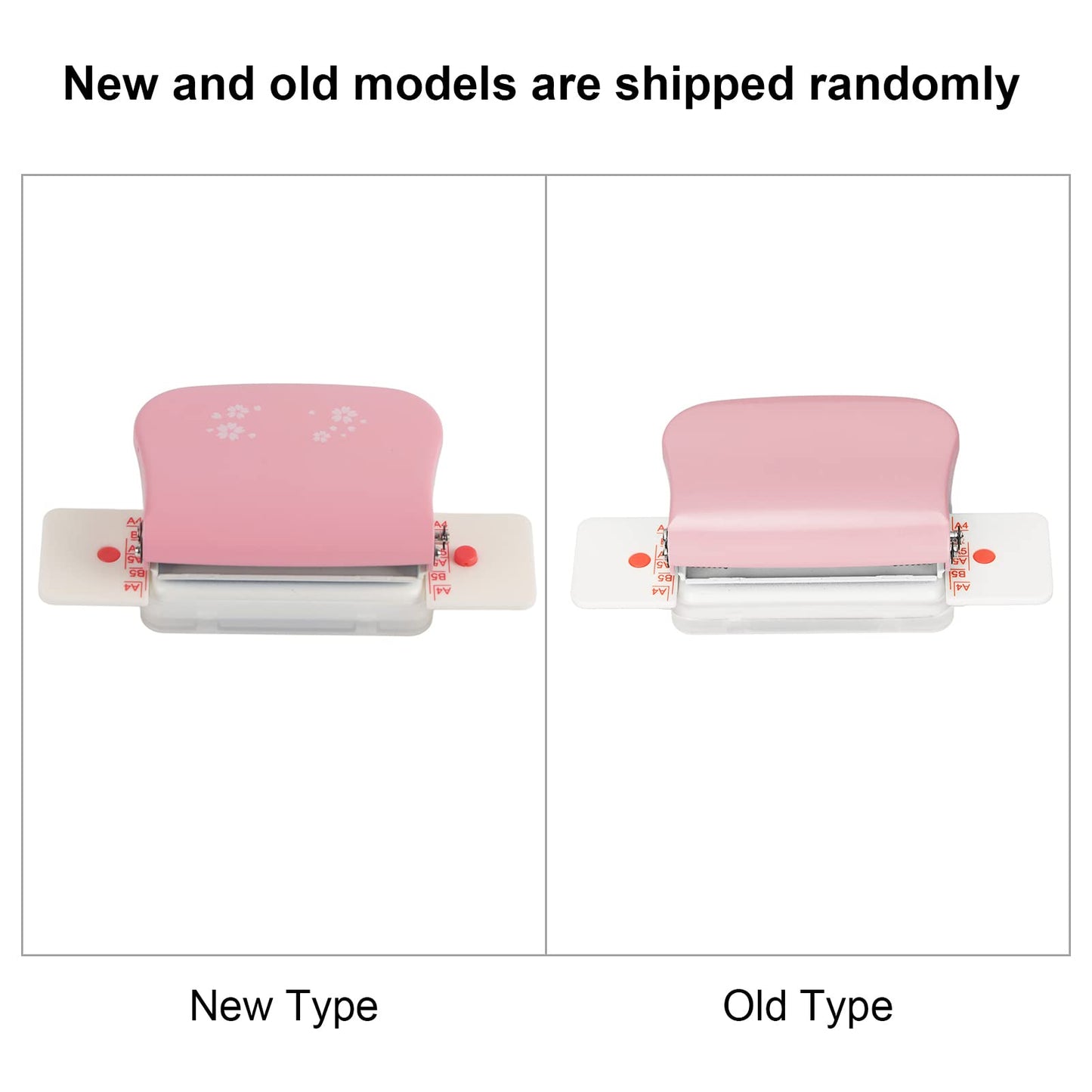 Binding Machines, Mini Manual Multipurpose 6 Holes Cinch Book Binding Machine, Coil Binding Machine for Home Office(Pink)