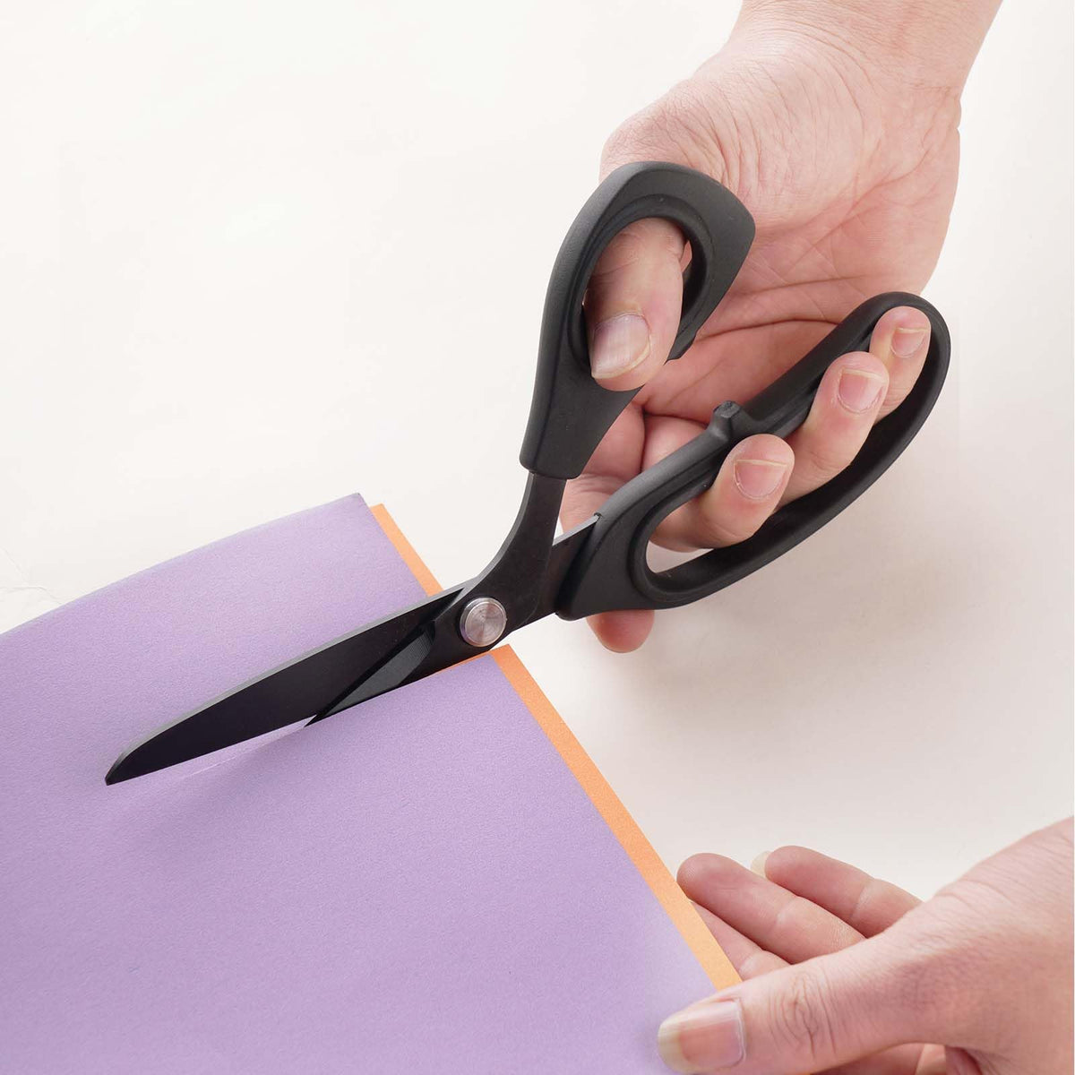 Zicolu Premium Proseries Sewing Fabric Scissors Bundle (10"/9"/6"), Black Office Scissors All Purpose, Sharp Titanium Coated Blade, Comfort Grip Soft Handles for Diy Craft, Paper, Art, School, Home