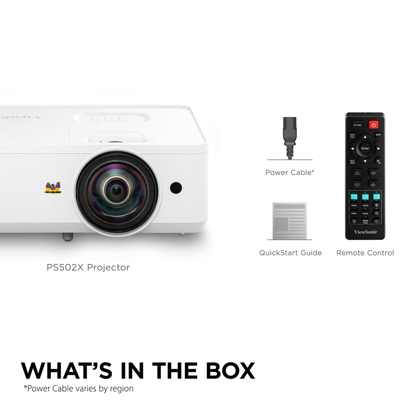 ViewSonic PA503S 4000 Lumens SVGA Projector, High Brightness for Small Classrooms and Living Rooms, SuperColor Technology, Vertical Keystone, and HDMI Inputs