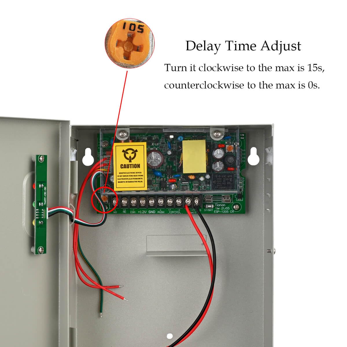 Power Supply Controller for Door Access System Electric Lock Intercom Camera Input 110V-240V AC to Output 12V DC 5A