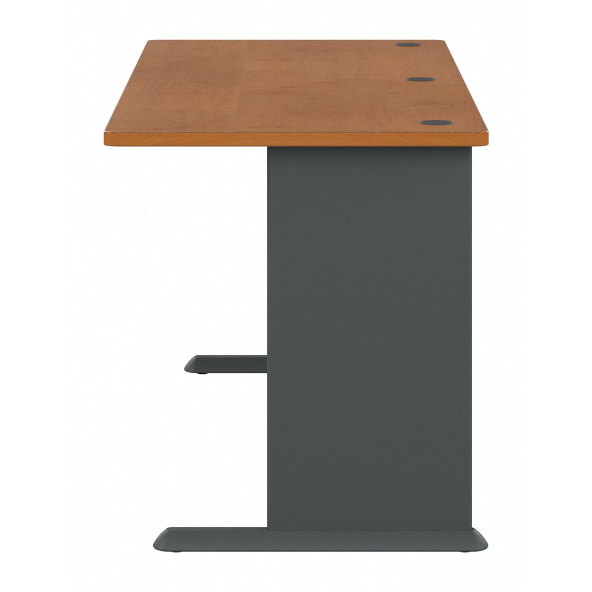 Bush Business Furniture Series A 72W Desk in Natural Cherry and Slate, Large Workstation for Home or Professional Workspace, Desktop Solution for Office Use