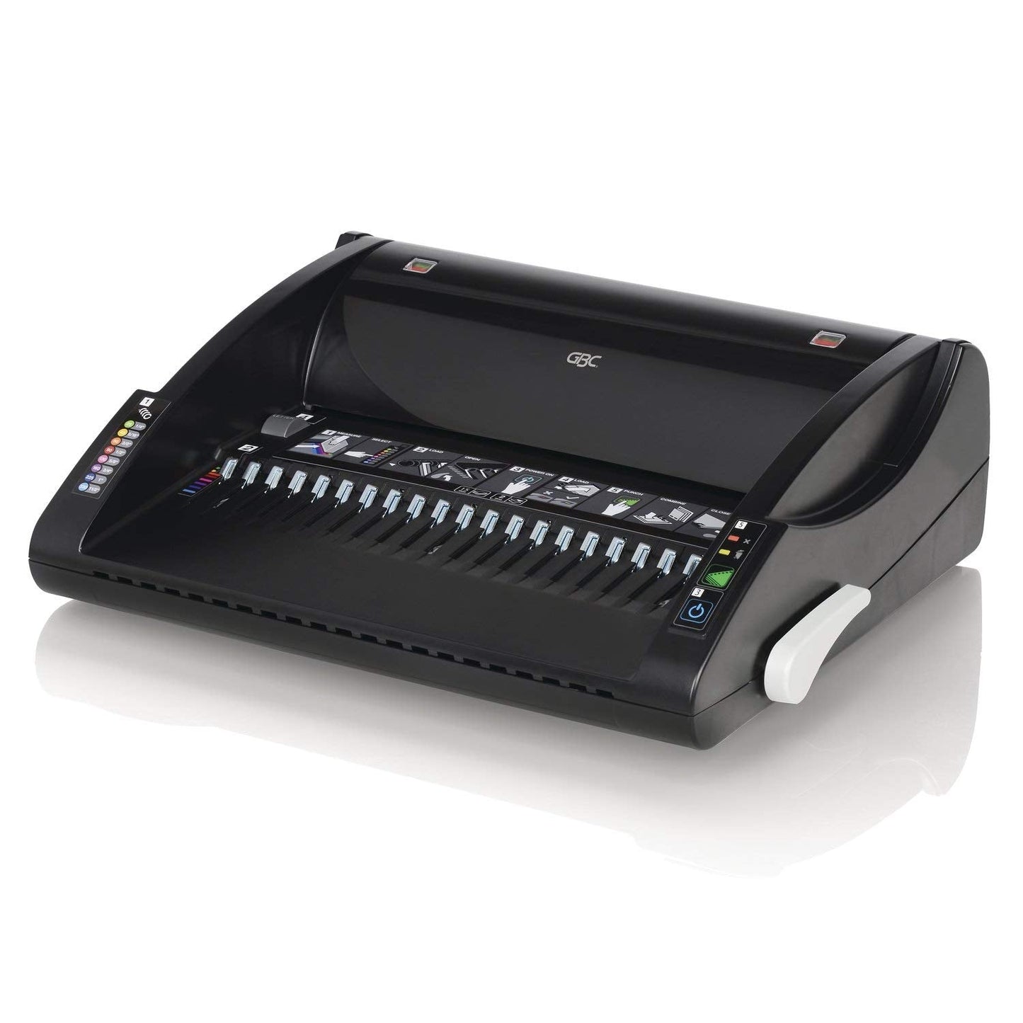 GBC Binding Machine, Electric, Binds 330 Sheets, Punches 15 Sheets, CombBind C110E (7704250), Gray (7704250A)