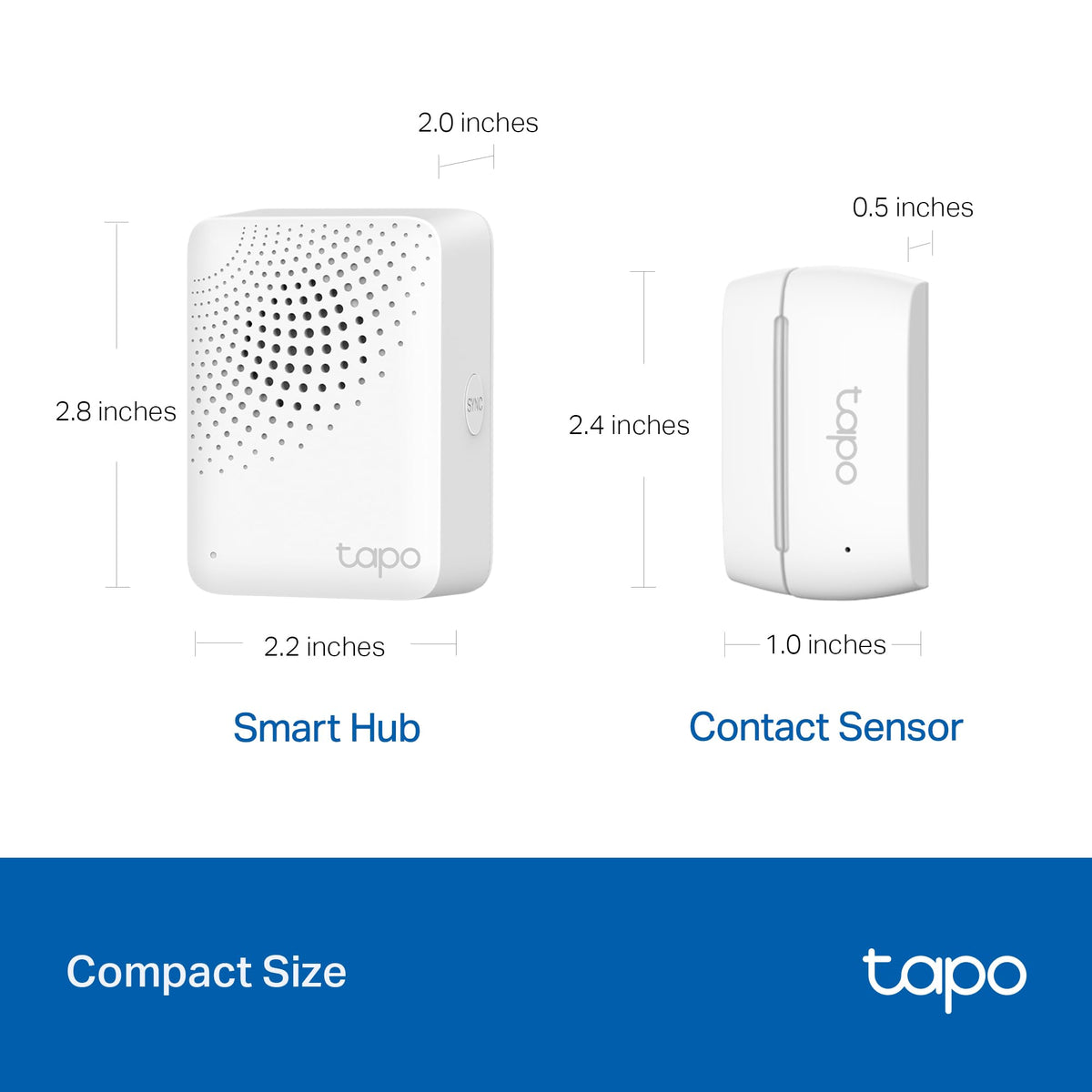 Tapo Door Sensor Starter KIT, Matter Compatible, 3X Smart Door Window Contact Sensor and 1x Smart Hub with Built-in Chime, Smart Automation, Real-Time Notification, T31 KIT