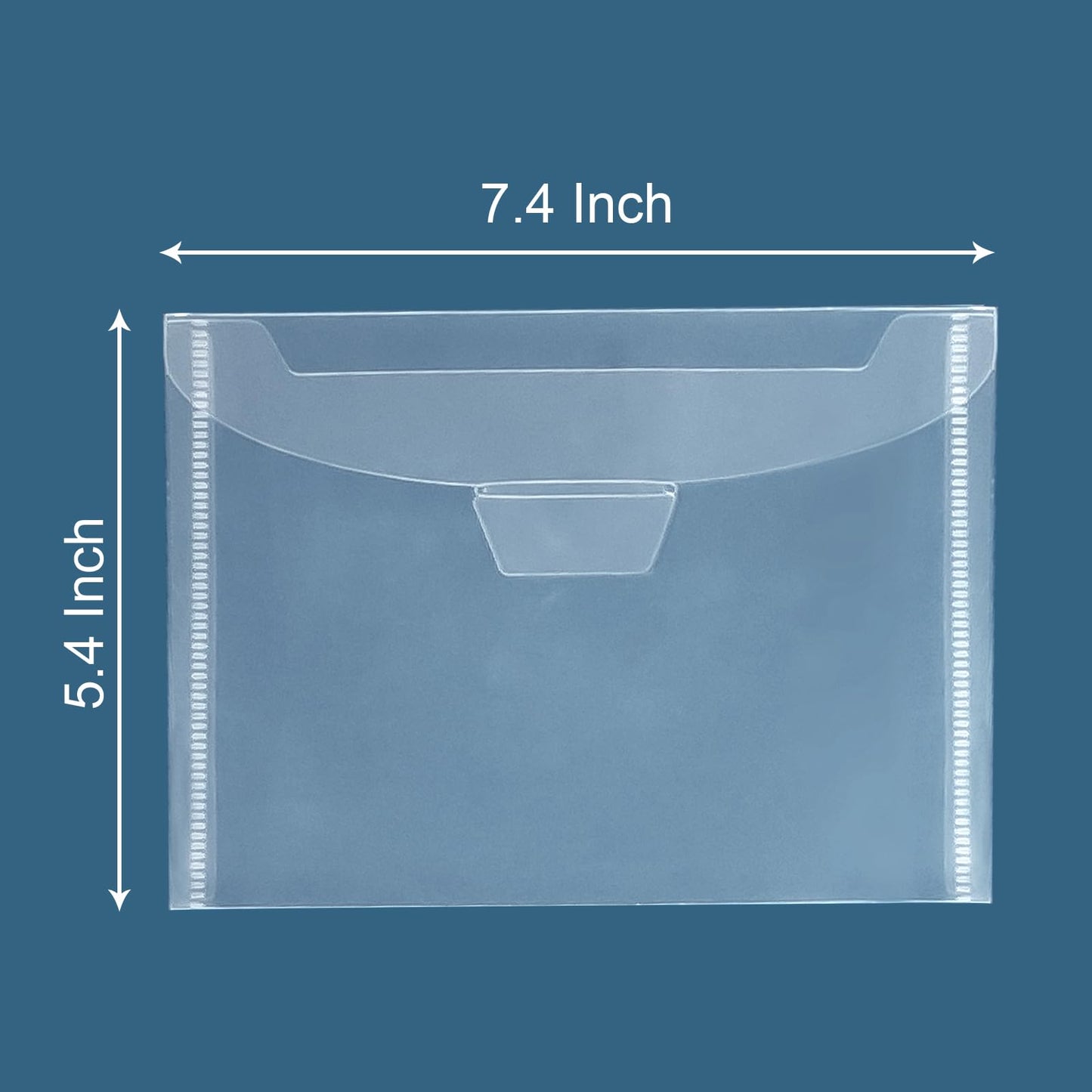 UNIMEIX 36 Pcs Stamp and Die Storage Pockets Reusable Storage Cases Seal Bags Transparent Plastic Folders for Cutting Dies Stencil Embossing Crafts (5.4" x 7.4")