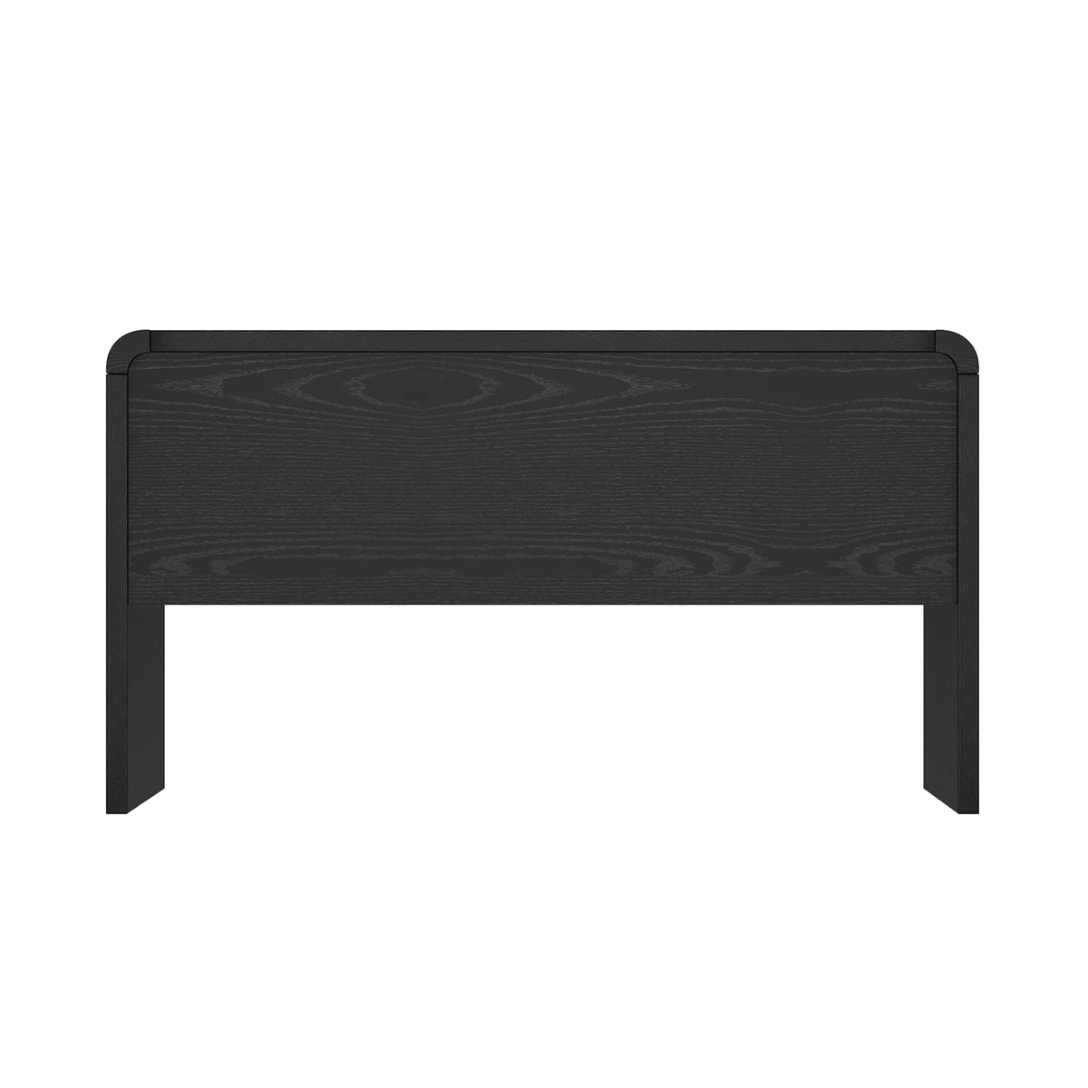 Manhattan Comfort Grace 54" Modern Office Desk with 2 Drawers, Wood Table with Metal Recessed Handles for Work from Home, Study, Craft, Stylish Executive Desk, Black and Gold