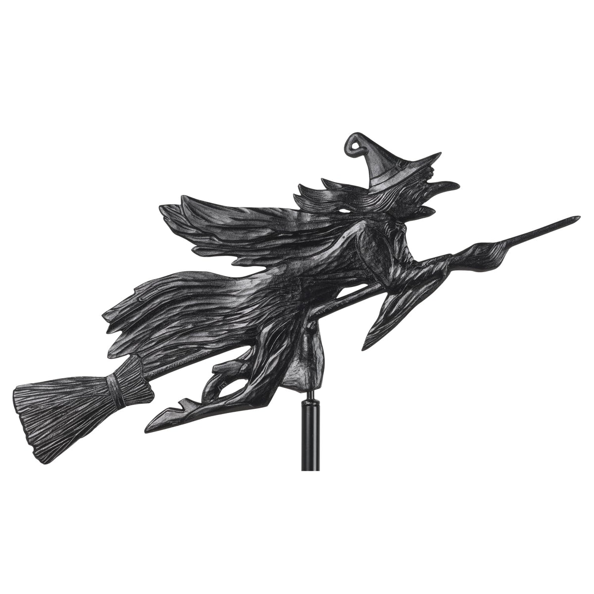 Whitehall Products Flying Witch Garden Weathervane, Black