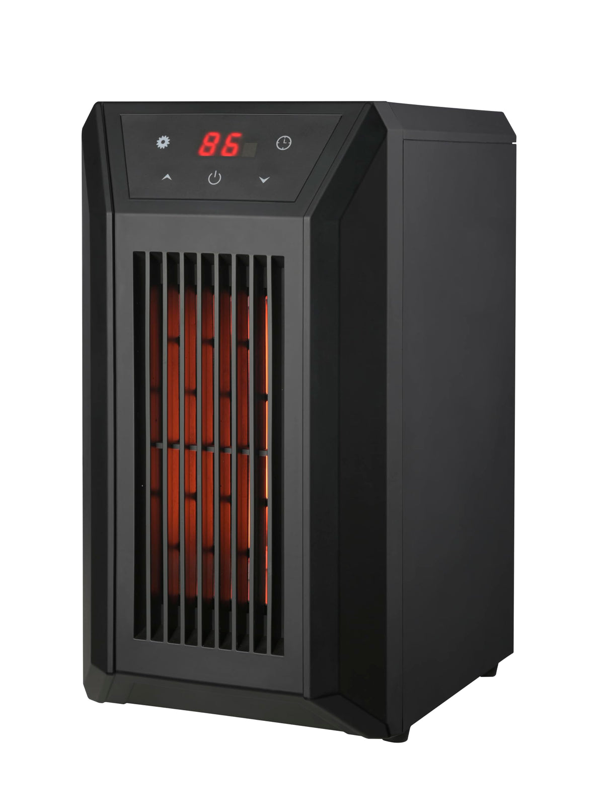 Comfort Glow Electric Infrared Quartz Heater with Remote, 6-Element Space Heater with Temperature Control, Overheat & Tip-Over Shut Off Protection, 3 Heat Settings - Indoor Use for Home Office Bedroom