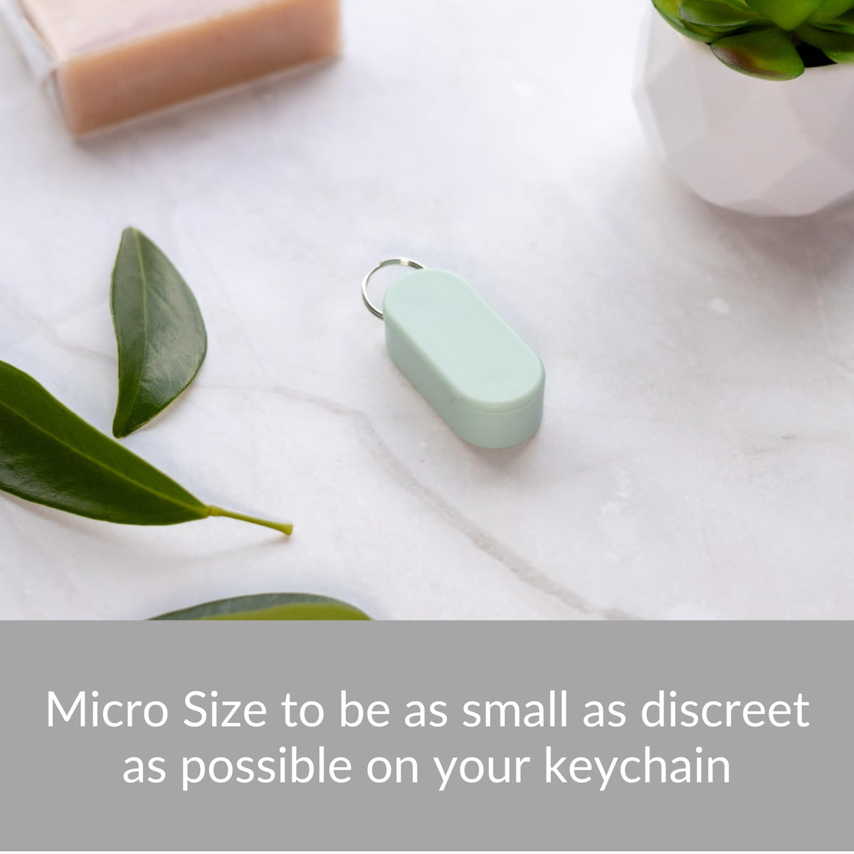 Pill Pod Pill Keychain & Keychain Pill Holder - Magnetic Pill Case for 3-5 Daily Tablets, Small Pill Box for Travel, Thin Pill Container for Purse or Pocket (Mint)
