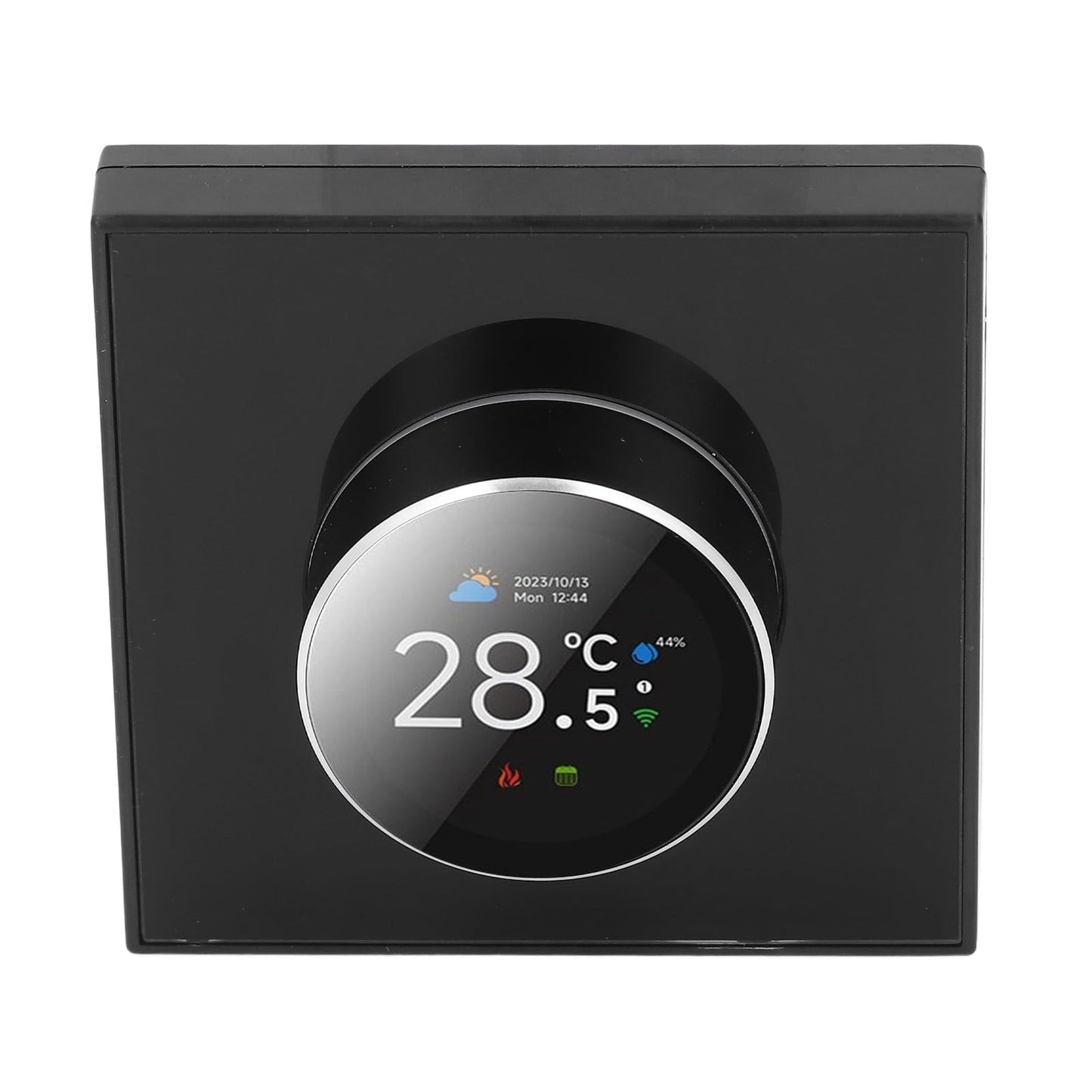 Tuya Smart Thermostat with Rotating Knob 1.32in TFT DisplayWiFi Enabled, Voice Control Compatible (Alexa/Google), Remote Temperature Control for Home HVAC Systems