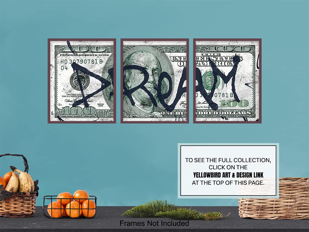 Motivational Graffiti Wall Art LARGE 11x14 - Inspirational Posters for Home Office Decor - Entrepreneur Gifts - positive affirmation - Motivation, Inspiration - Small Office Decor - Quotes Wall Art