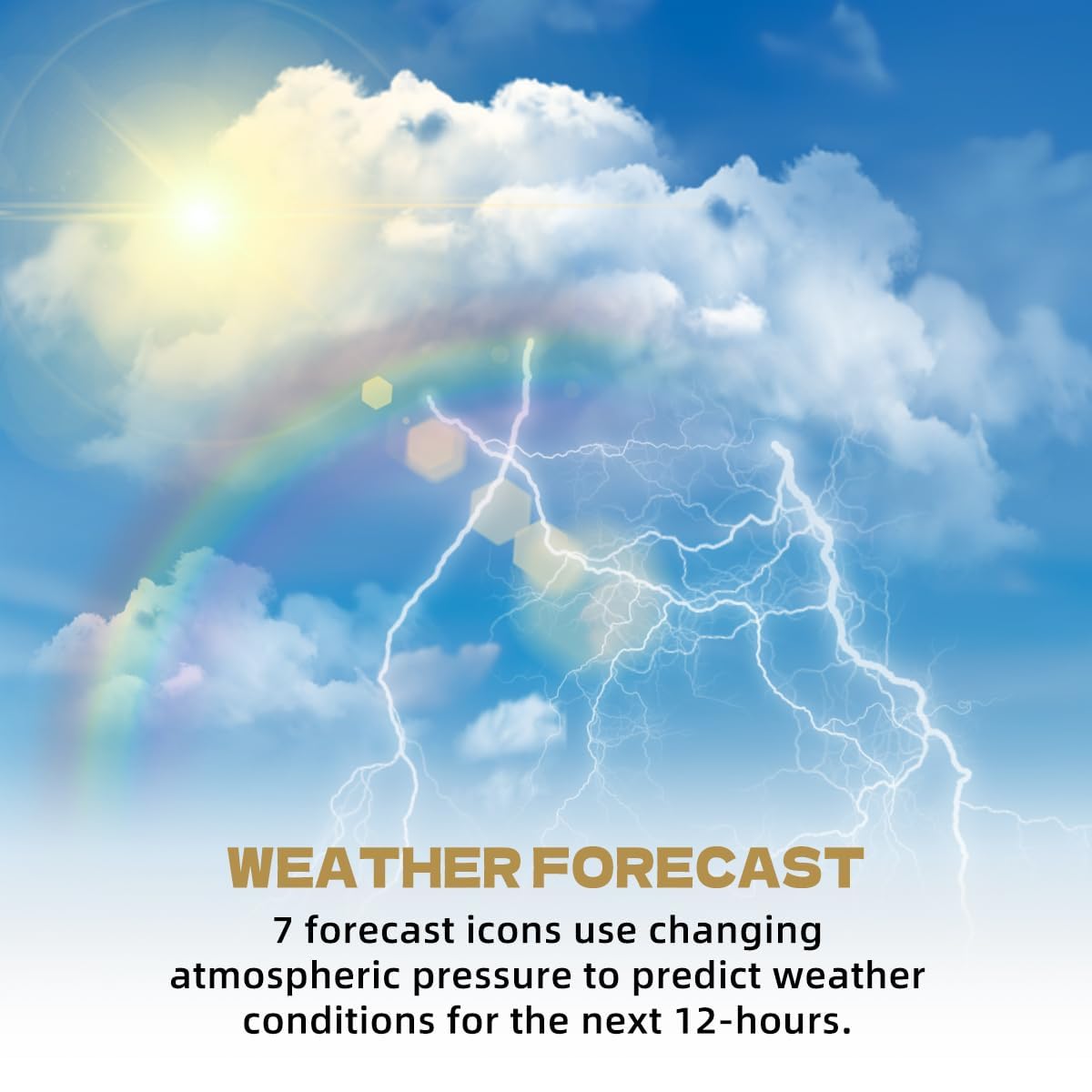 Indoor Outdoor Thermometer Wireless Weather Stations, with 330ft Range Sensor and Adjustable Brightness Inside Outside Temperature Humidity Monitor (Multi)