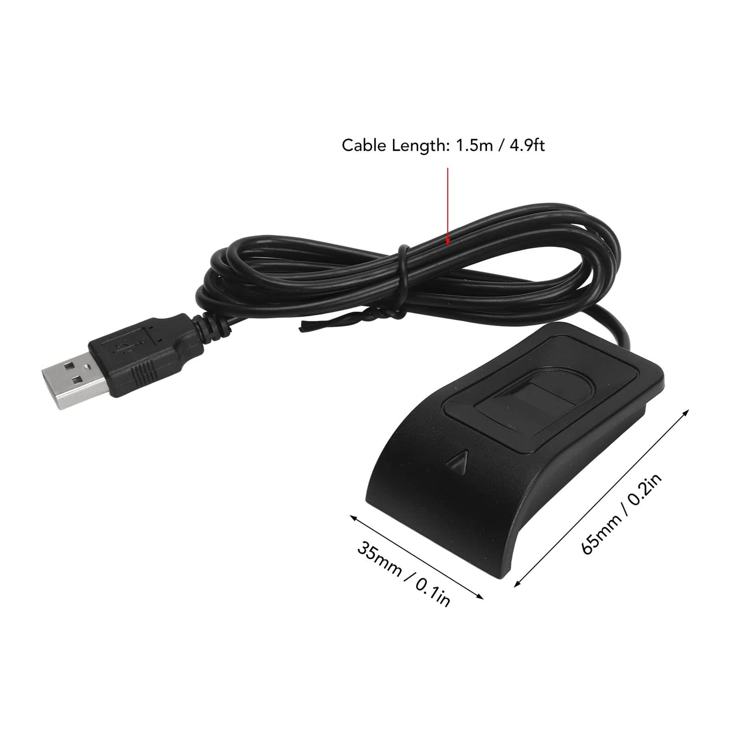 ZJchao USB Fingerprint Reader Scanner, Mini Key Reader and Attendance Machine for with 360° Calibration