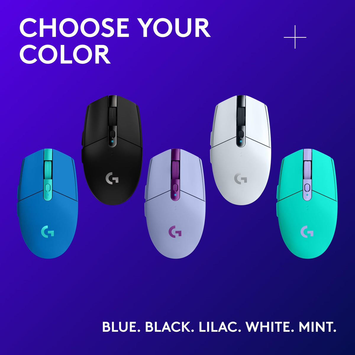 Logitech G305 Lightspeed Wireless Gaming Mouse, Hero Sensor, 12,000 DPI, Lightweight, 6 Programmable Buttons, 250h Battery, On-Board Memory, Compatible with PC, Mac - White