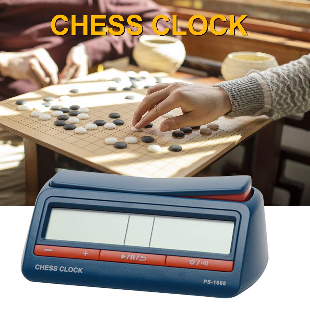 Chess Clock, Advanced Digital Chess & Portable Game Timer, for Portable Timer for Board Games and Delayed Countdown Function