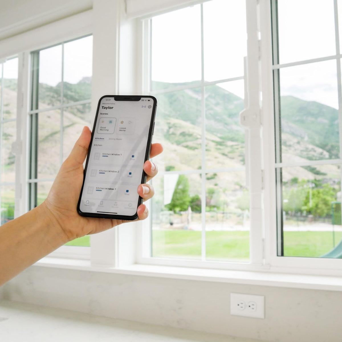MySmartWindows Retrofit Kit by QuietCool - Smart Motorized Window Opener - App-Controlled, Solar-Powered, Whisper Quiet - Fits 2-3 ft Windows