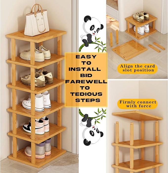 Bamboo Shoe Rack