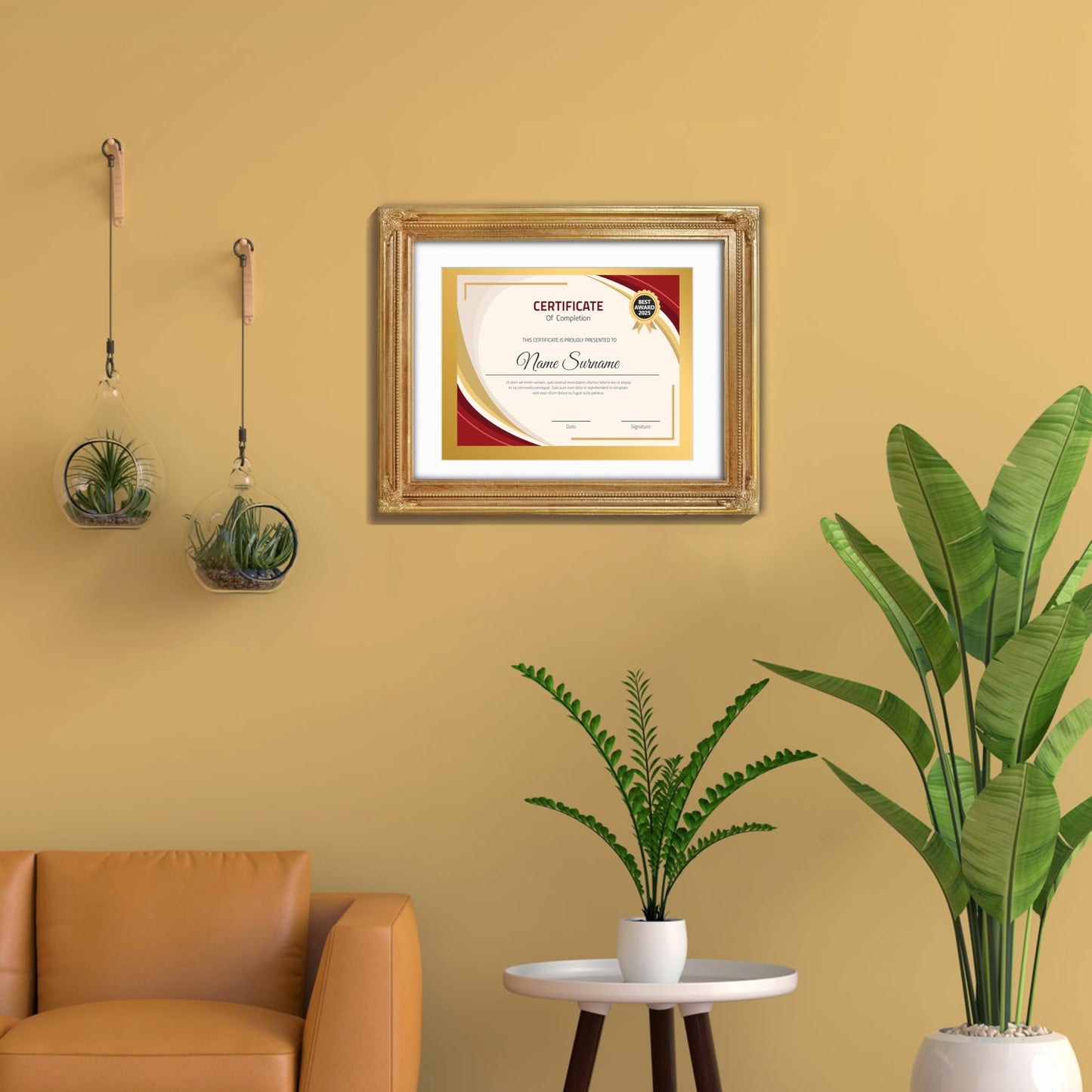 SIMON'S SHOP Diploma Frames 11x14 Matted to 8.5x11 Picture, Gold Picture Frames 11 x 14 with Mat for 8.5 by 11 Certificates Documents
