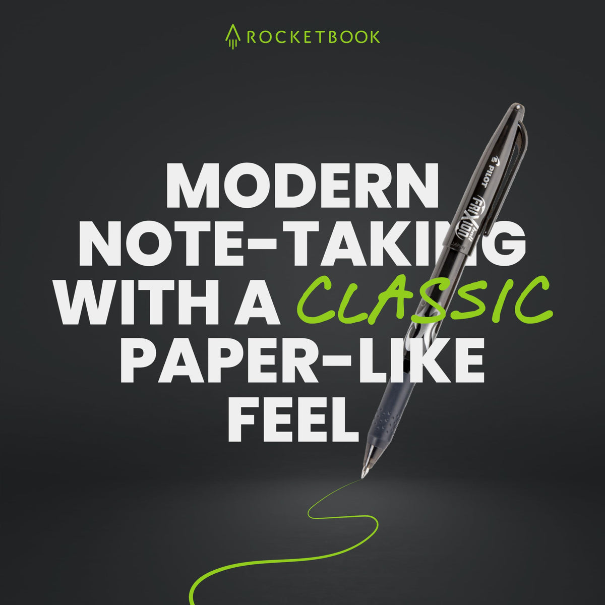 Rocketbook Reusable Sticky Notes Starter Pack, Restick and Reorganize Memo Pads, 3"x3", 15 Black Sticky Notes, Includes Pen, Towel + Carrying Case (Kit of 1)