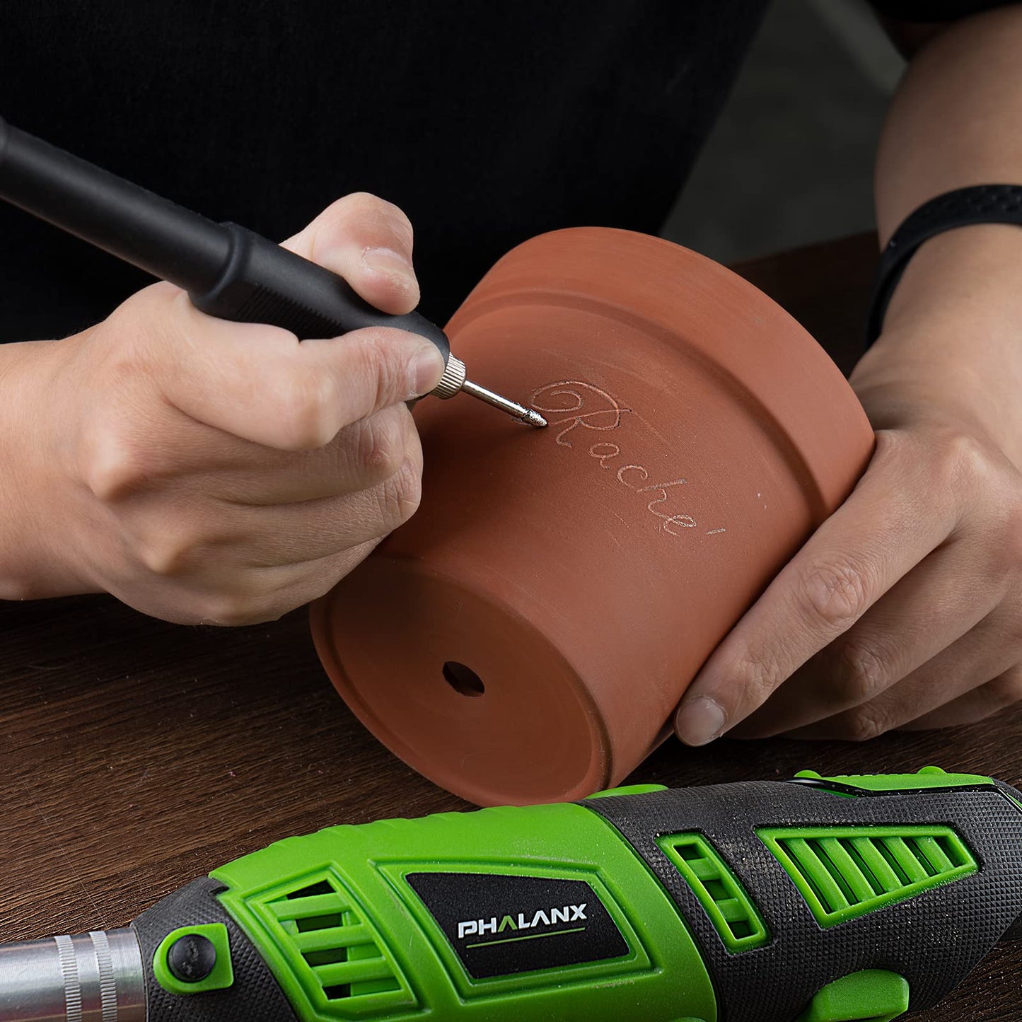 180W Rotary Tool Kit, 1.5-Amp PHALANX 6 Variable Speed with Flex Shaft, 8000-32000RPM Multi-Tool& 139pcs Accessories Kit, Power Multiuse Set Prefect for Crafting Projects and DIY CreationsâŚ