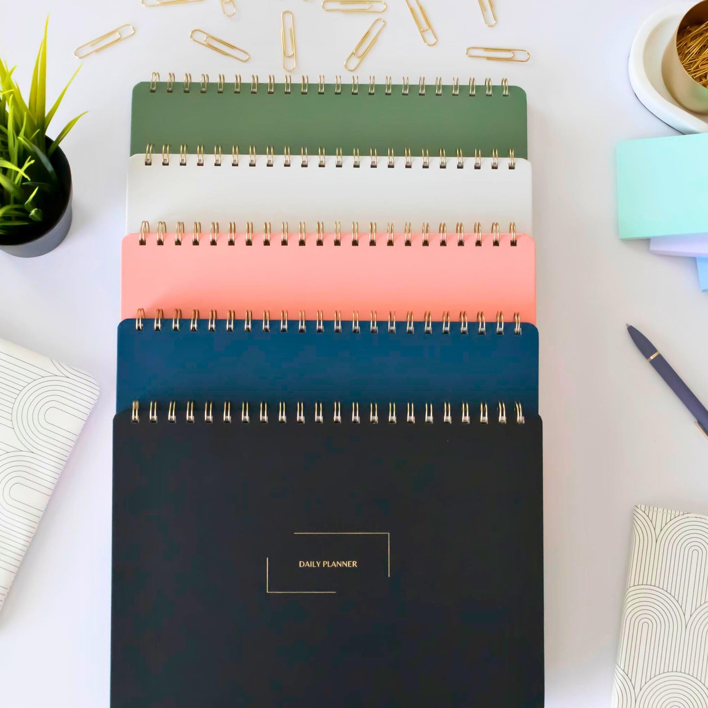 Merely Home Undated Daily Planner | 8.25” x 11.75” Work To-Do Notebook | ADHD Academic Organizer | Multi-Layout | Men and Women Planner | College Supplies | Black | Landscape Layout