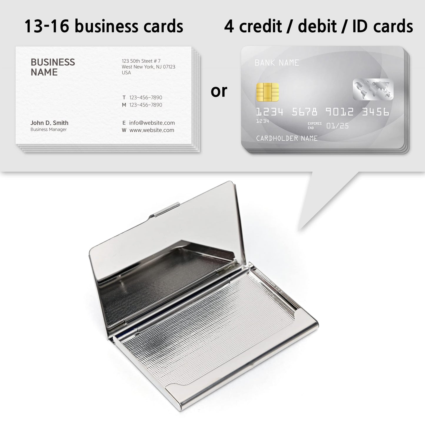 MADDesign Mother of Pearl Business Card Case Carrier Holder Wallet (Marble Gold)