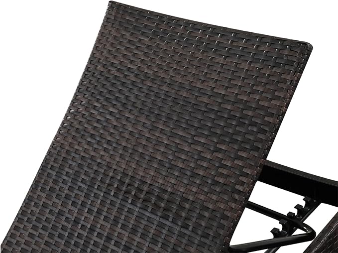 Folding Patio Chaise Lounge, Foldable Long Reclining Patio Seating Chairs