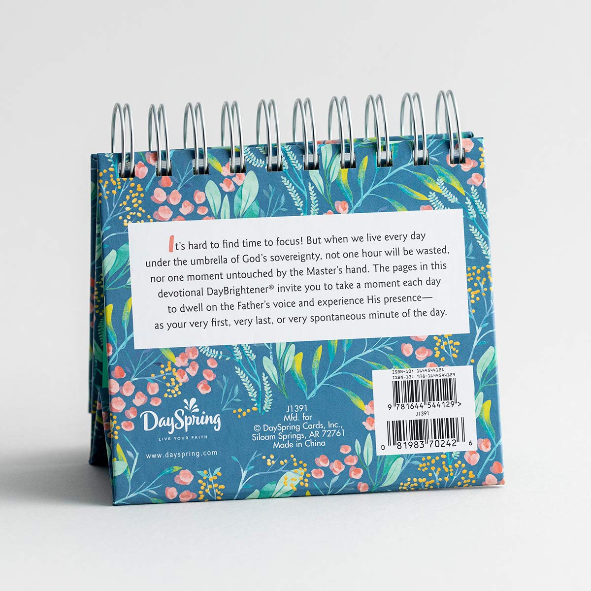 DaySpring - One Minute with God - Perpetual Calendar (J1391), Green, 5 1/2" x 5 1/4" x 1 1/4"