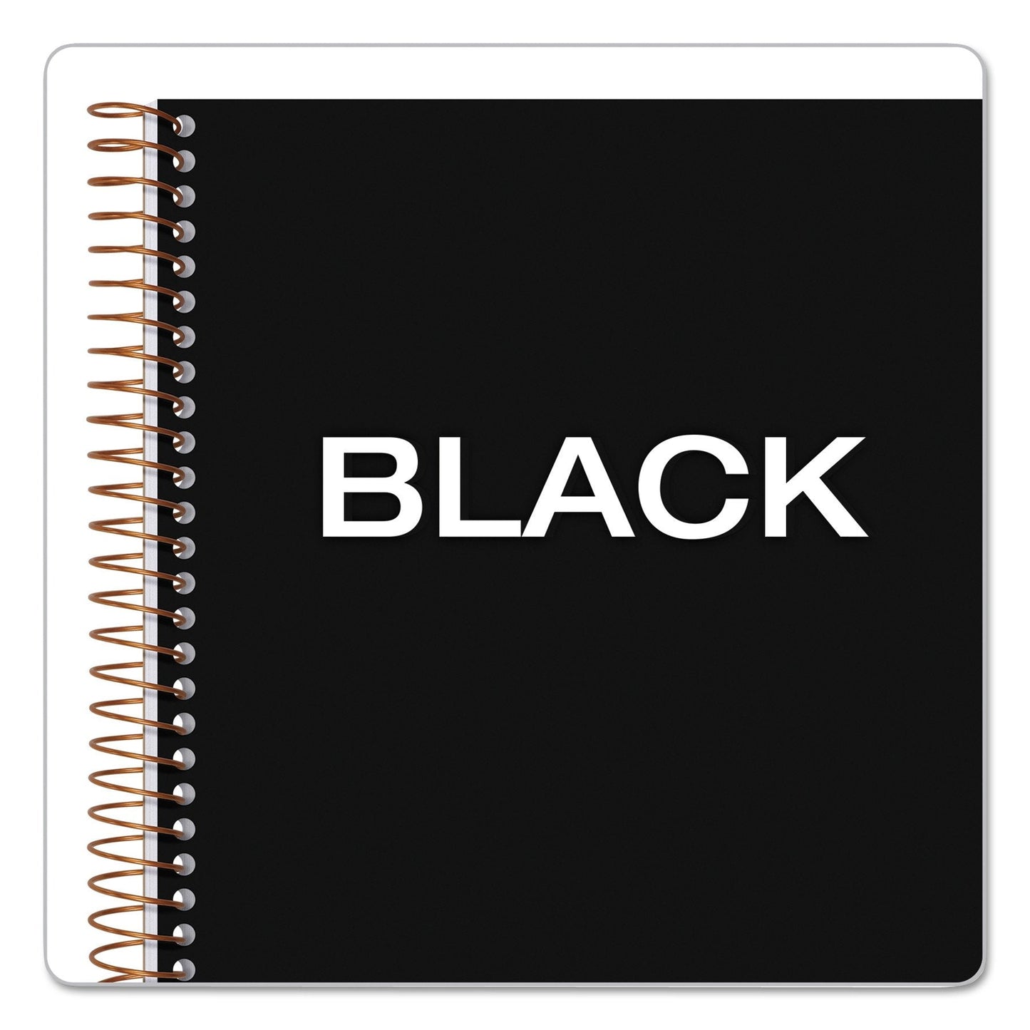 TOPS Products Aion Planner, Side Wirebound, 8-1/2"x6-3/4", 100 Sheets, Black (TOP63828),White