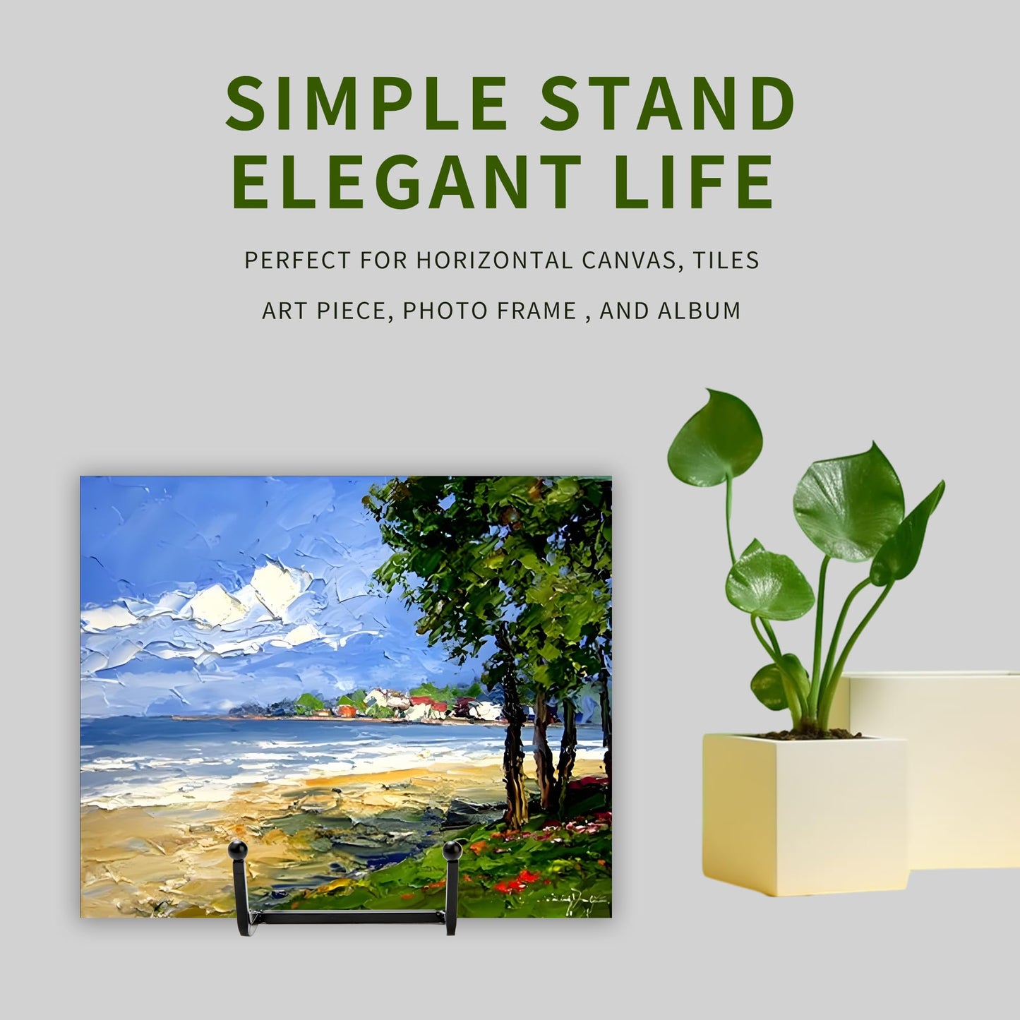 12 Pack 6"Plate Stands for Display,Metal Plate Holders Display Stands Can Be Used for Picture Stands,Book Stands for Display,Plate Display Stands,Easel,Photo Frame Stands,Plaque Stands,Desktop Stand.