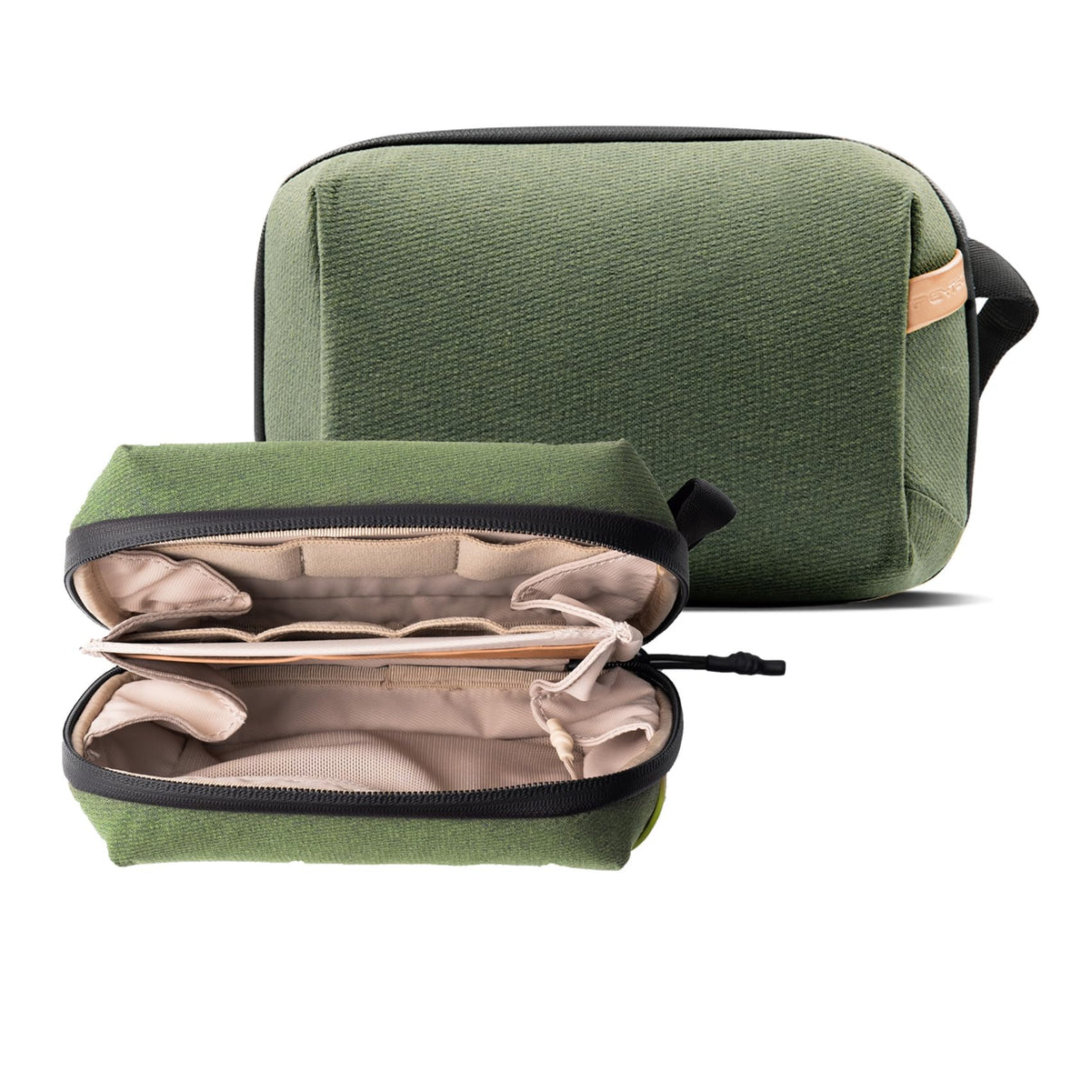 PGYTECH Mini Travel Tech Organizer, Waterproof Tech Bag, Electronics Accessories Organizer Carrying Case, Organizer Bag for Cables, Cord, Phone Batteries, Charger, Photography SD Card, Green