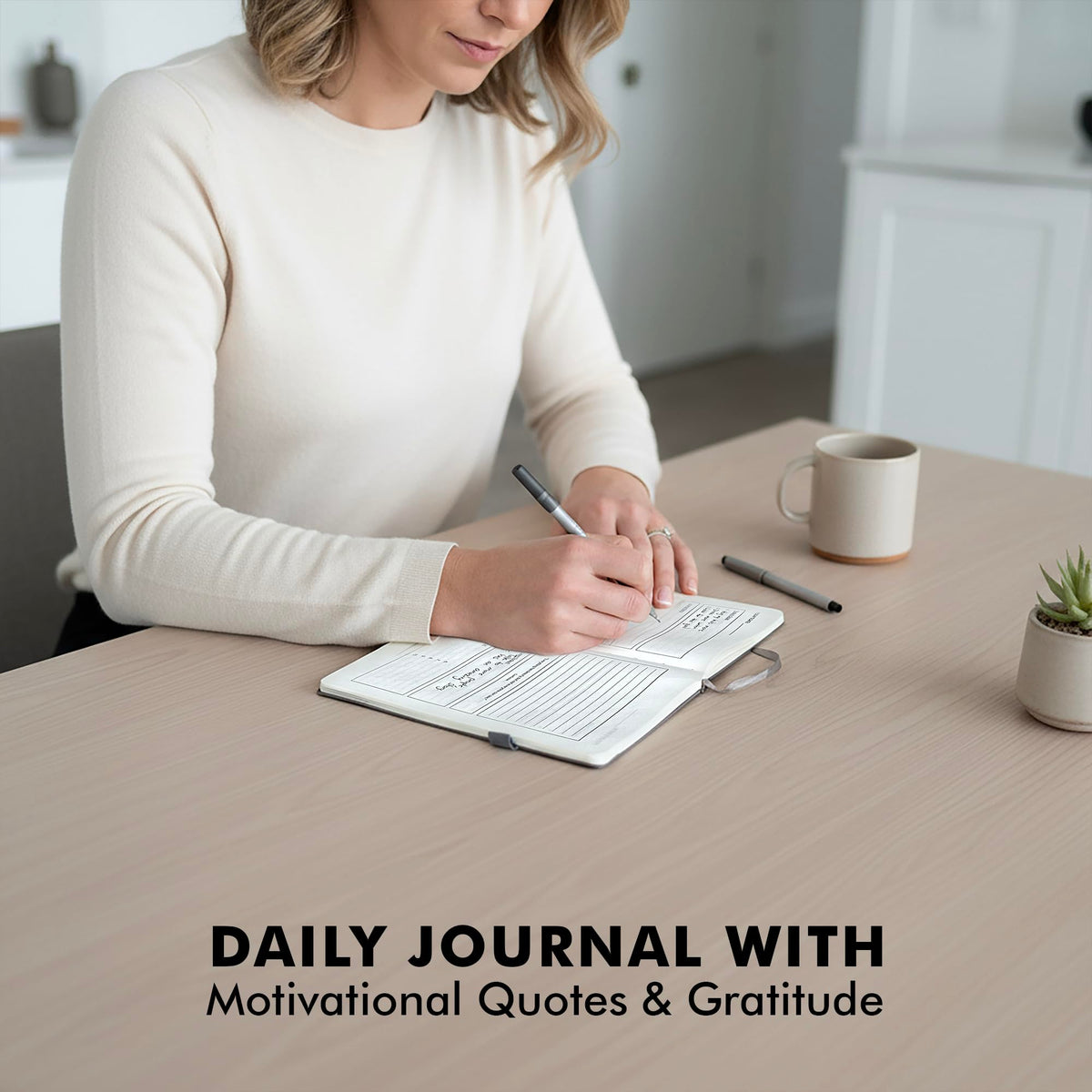 Brike Wellness Journal for Men & Women – Premium Vegan Leather 184 Pages Guided Journal with Daily Prompts for Graditude, Mental Wellness, Reflection, Goal-Setting, Mindfulness, and Motivation for Growth
