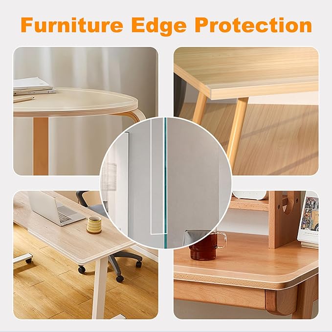 Corner Protectors Baby Proofing, 2 in x 6.6ft Clear Edge Protector Strip