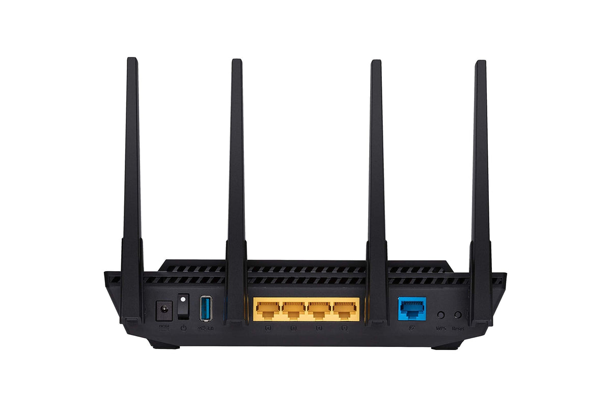 ASUS RT-AX3000 Ultra-Fast Dual Band Gigabit Wireless Router - Next Gen WiFi 6, Adaptive QoS, and AiProtection by Trend Micro | 1x WAN, 4X 1G LAN, 1x USB 3.0 - AiMesh Compatible